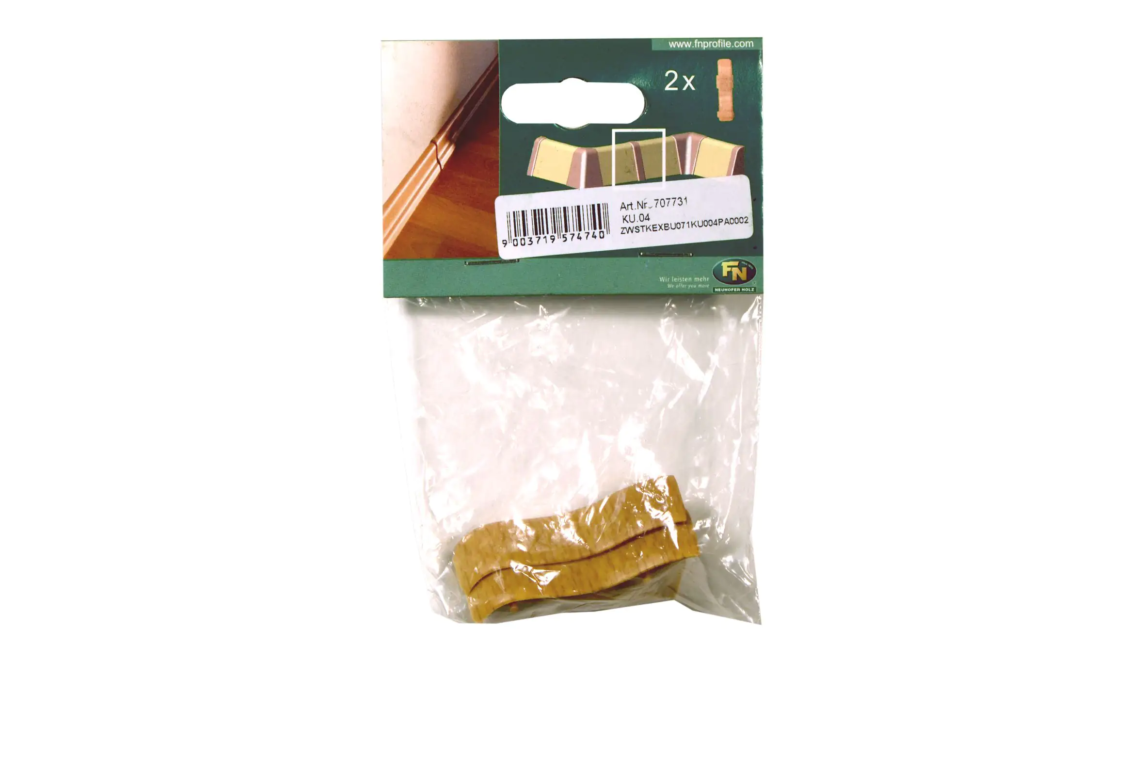 Zwischenstück Kunststoffleiste KU.04 Buche Landhaus