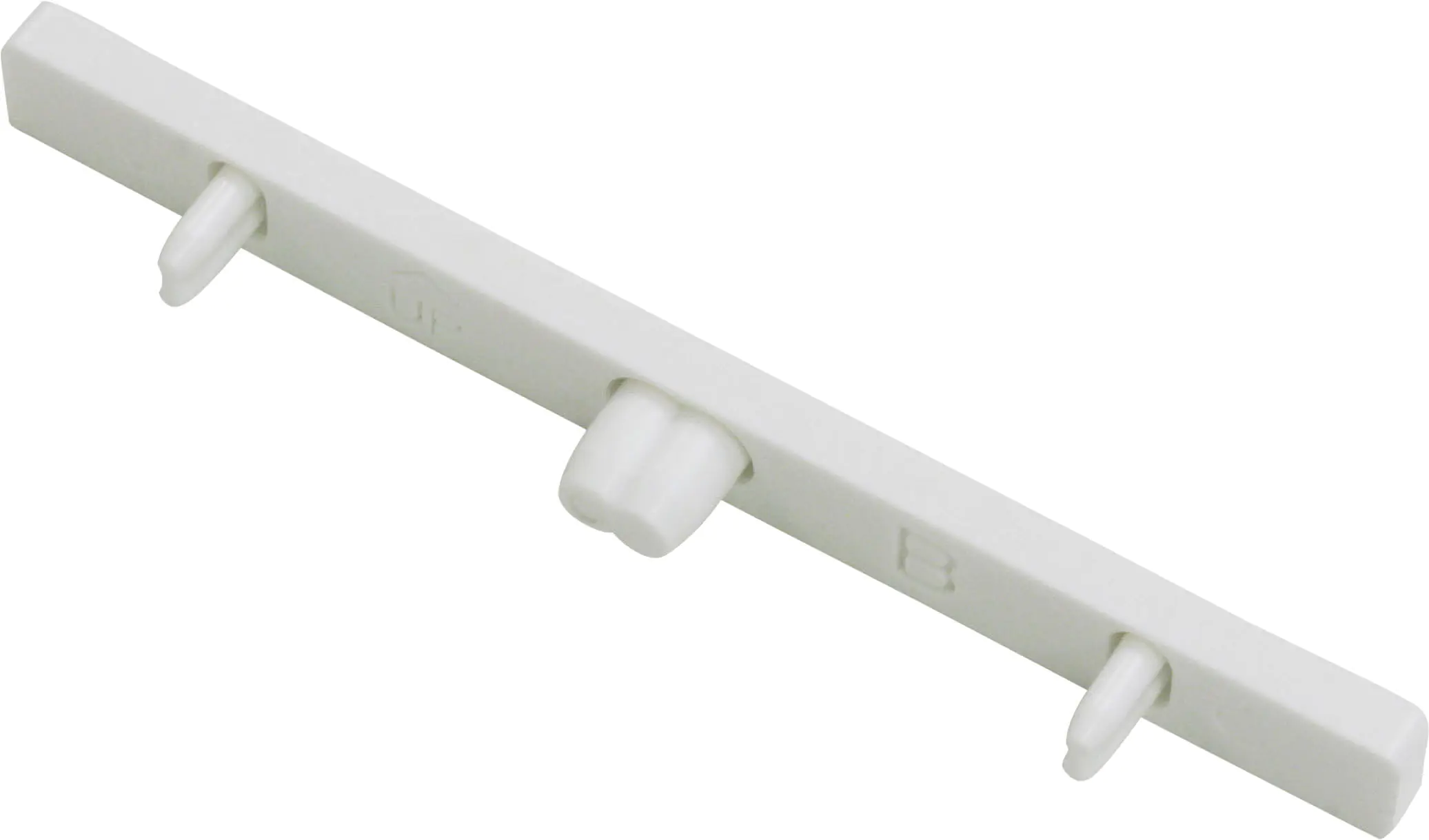 Gardinia Endstück für Alu Vorhangschiene 3-lfg., weiß