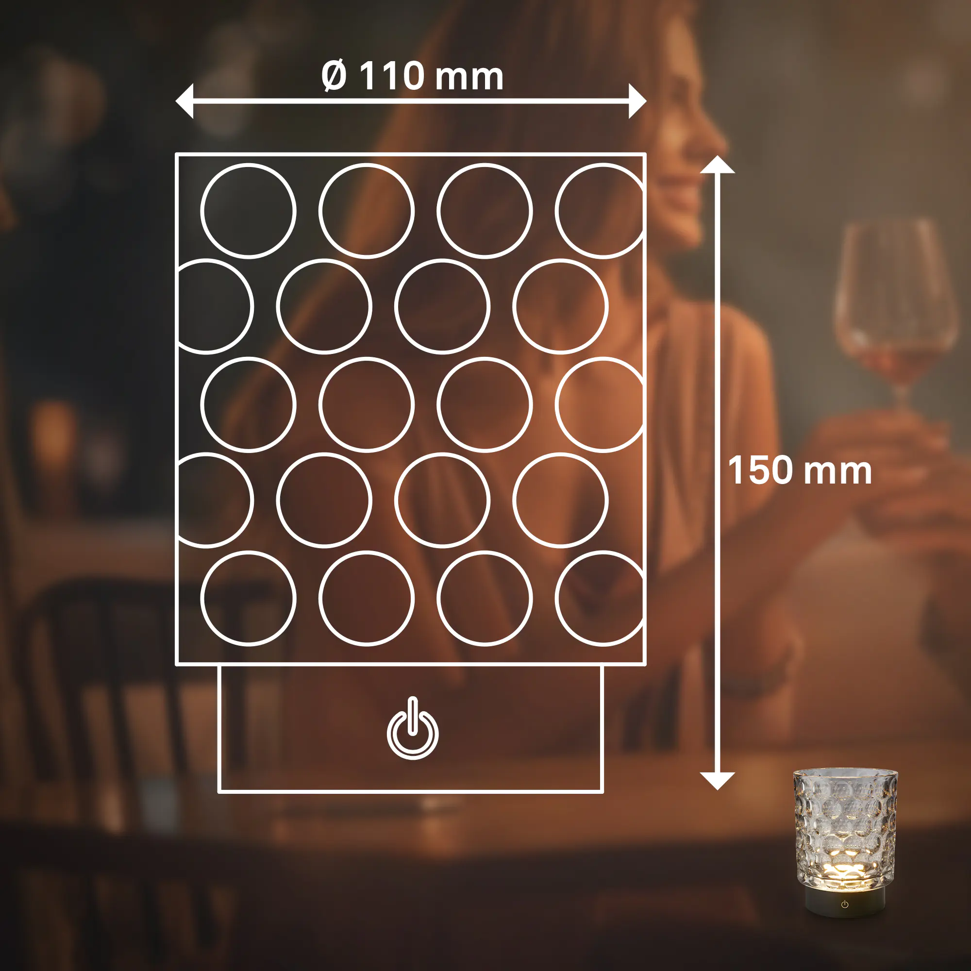 Briloner LED Akku-Tischleuchte Sunora grau 15 cm warmweiß dimmbar Briloner LED Akku-Tischleuchte Sunora grau 15 cm warmweiß dimmbar