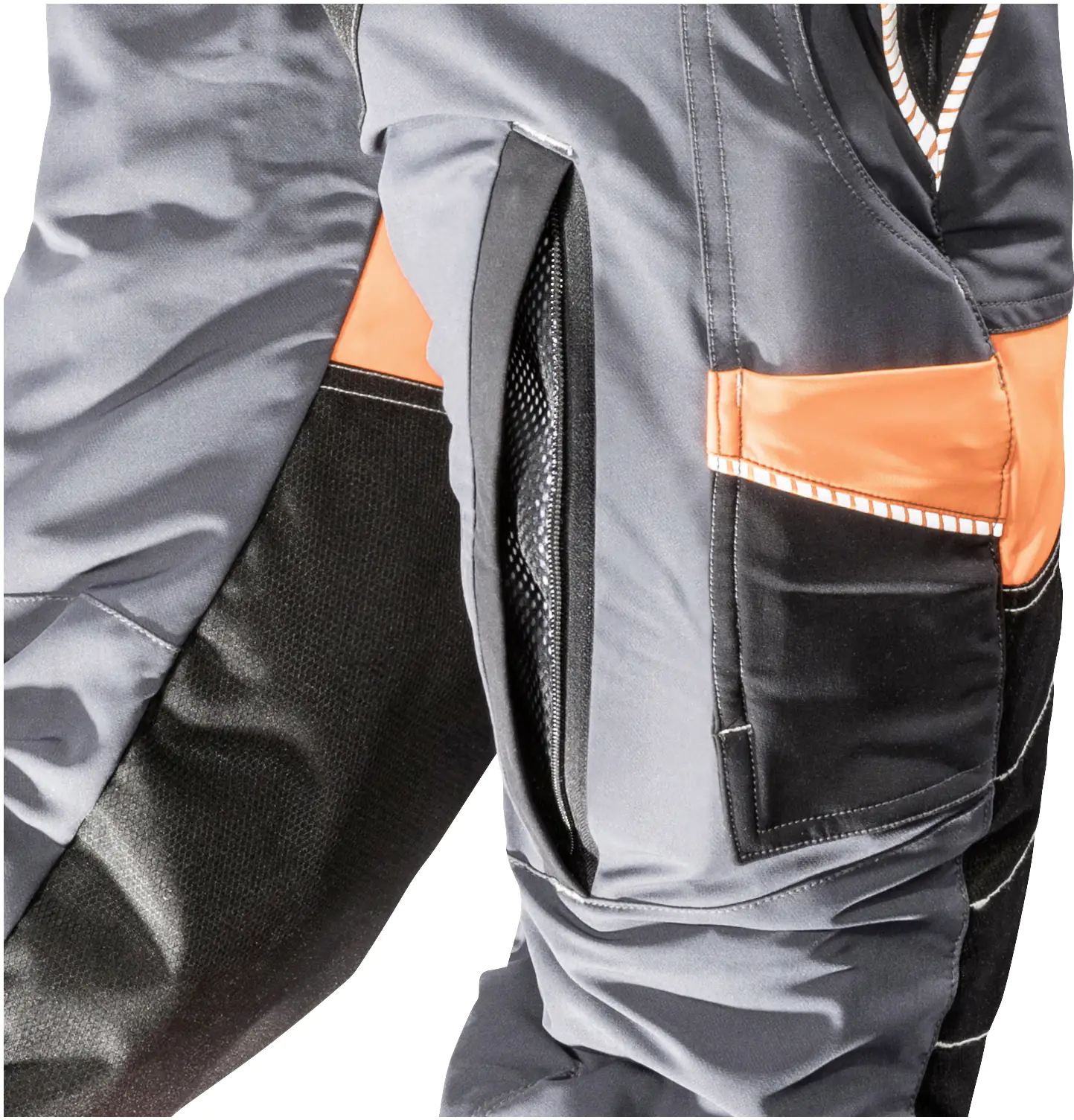 Bullstar Schnittschutz-Hose PROXIMO mit Hosenträger anthrazit/orange