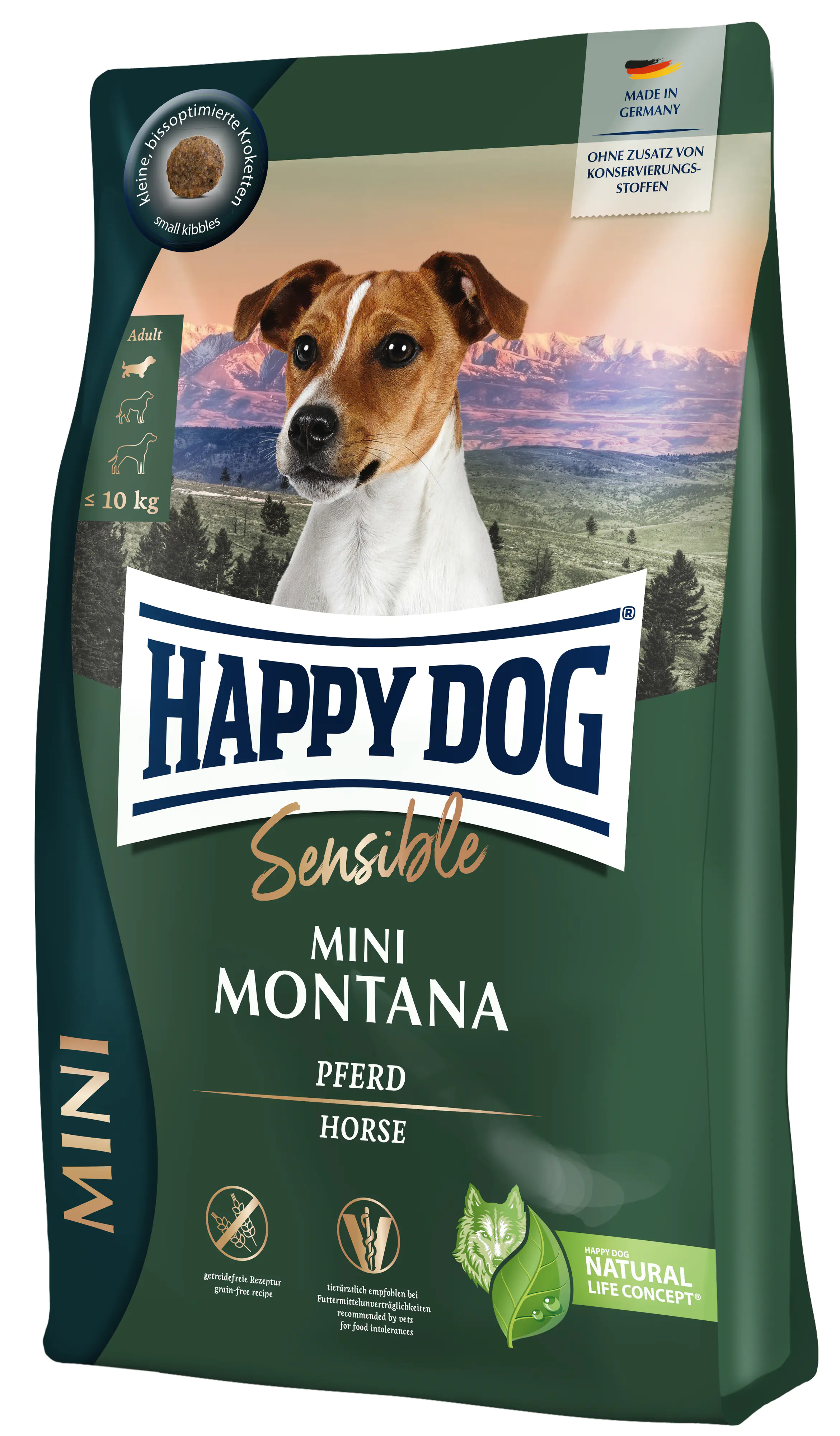 Happy Dog Trockenfutter Sensible Mini Montana Pferd 300 g Happy Dog Trockenfutter Sensible Mini Montana Pferd 300 g
