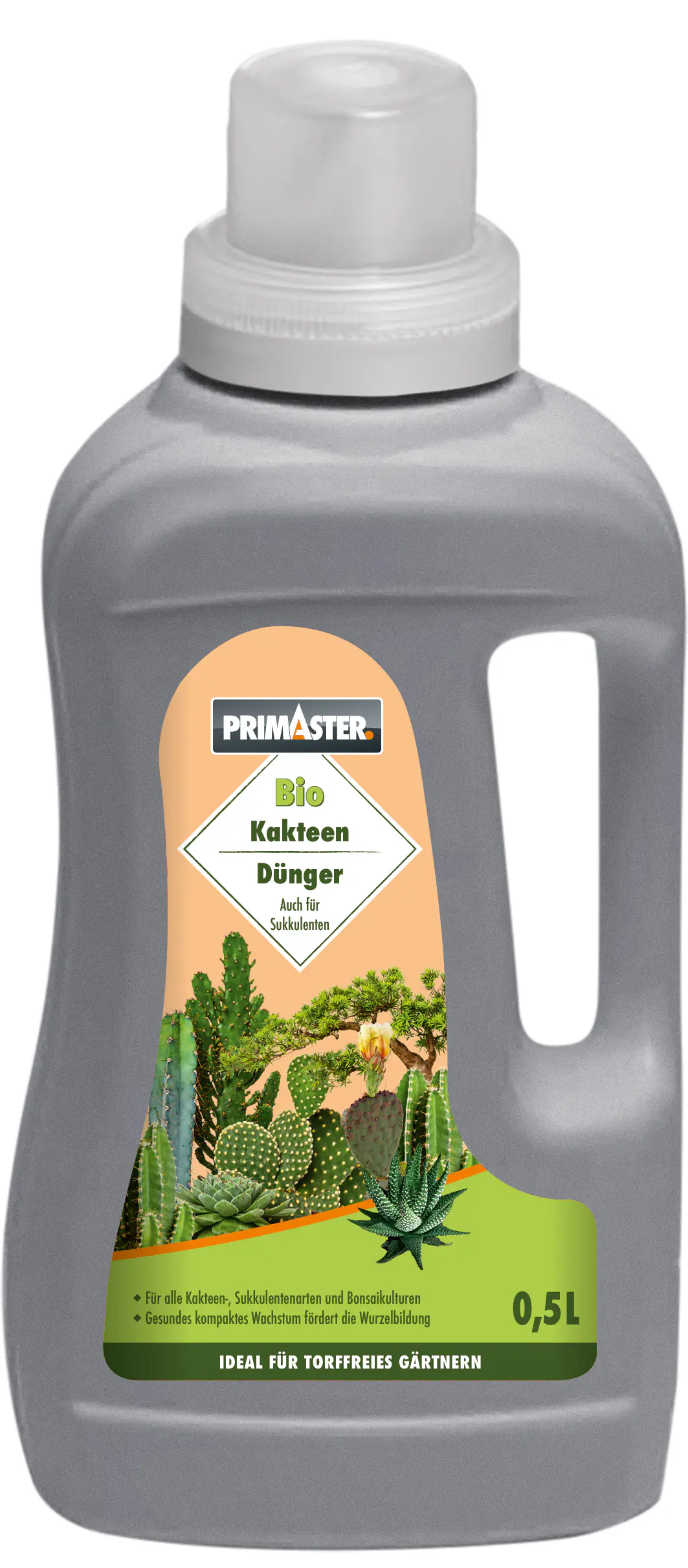 Primaster Bio Flüssigdünger für Kakteen Sukkulenten & Bonsai 500 ml