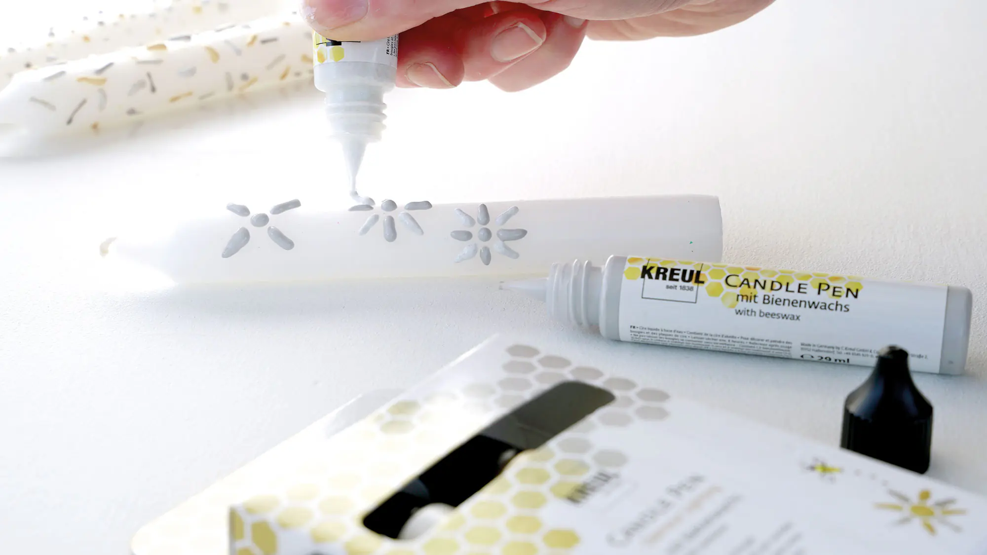 Kreul Kerzenstift Glamour Lighting farbsortiert 4er Set