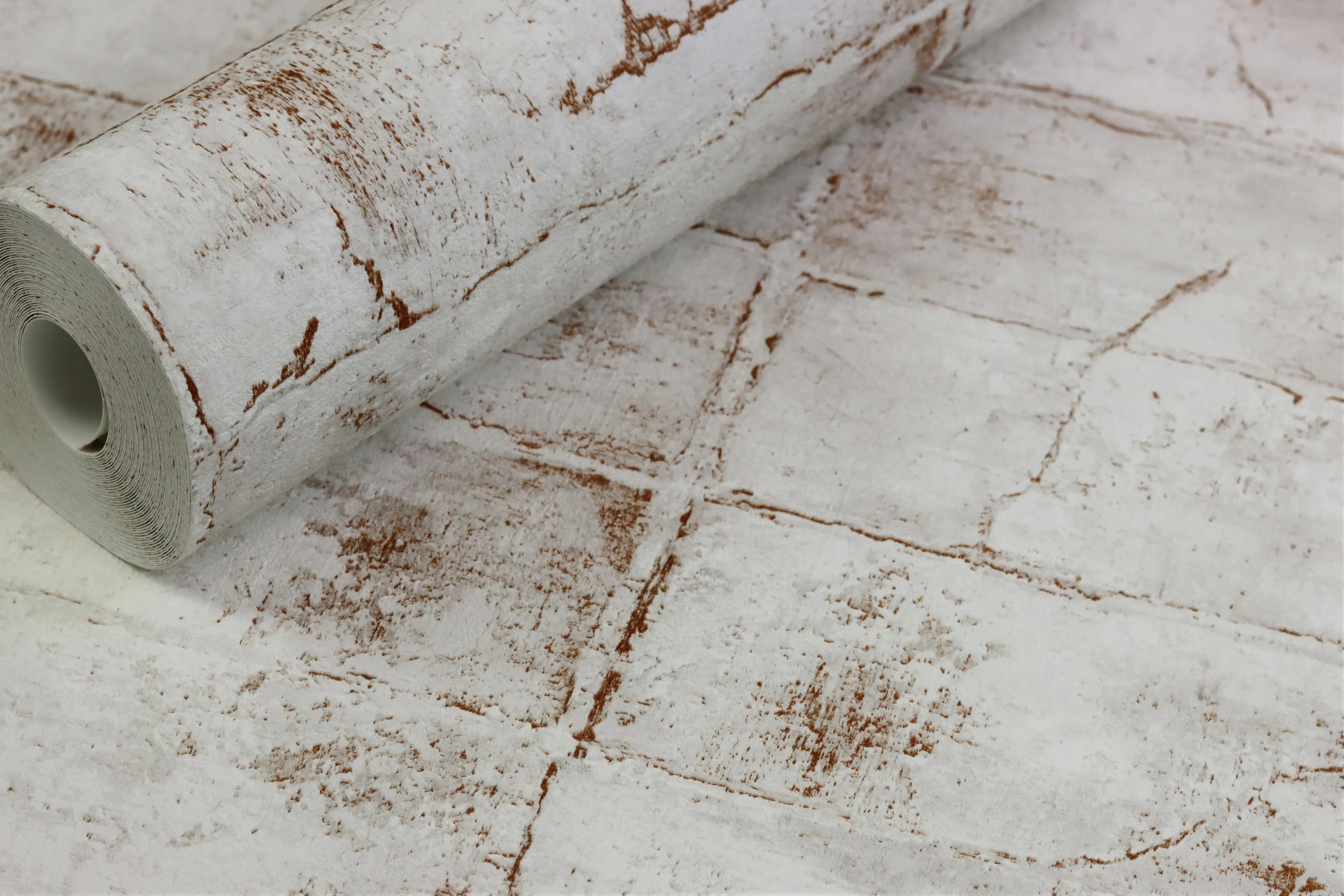 Rasch Vliestapete 520149 Concrete steine rot weiß 10,05 x 0,53 m