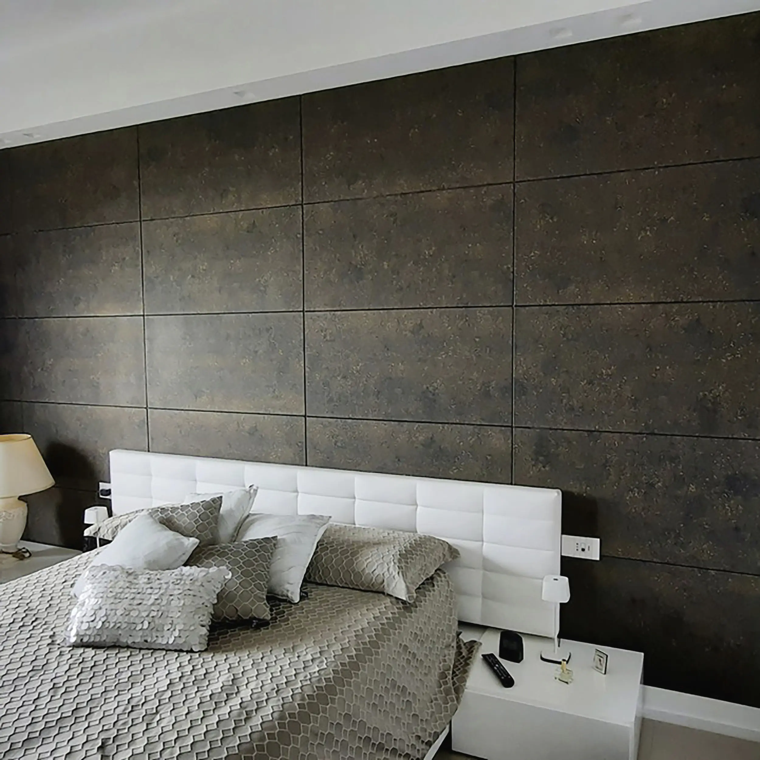 Decosa Wandpaneel Betonoptik 50 x 50 cm anthrazit