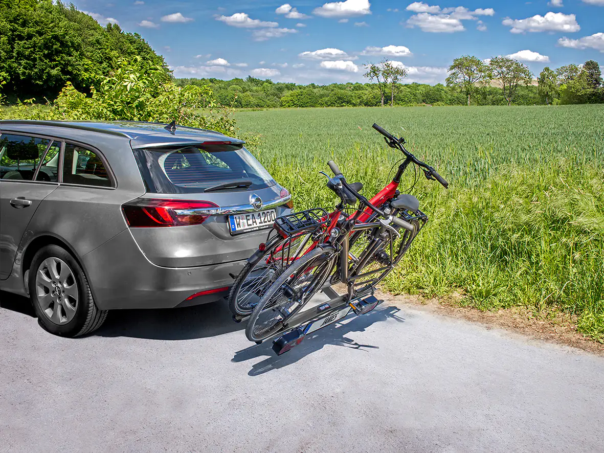 EUFAB Fahrradheckträger James für 2 Fahrräder abklappbar EUFAB Fahrradheckträger James für 2 Fahrräder abklappbar
