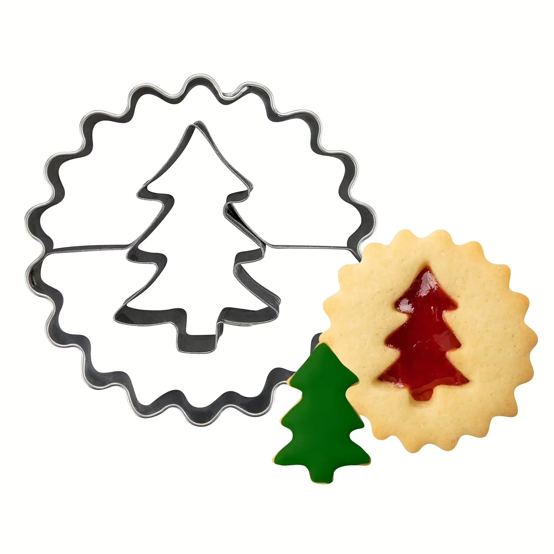 Zenker Ausstecher Linzer mit Tannenbaum