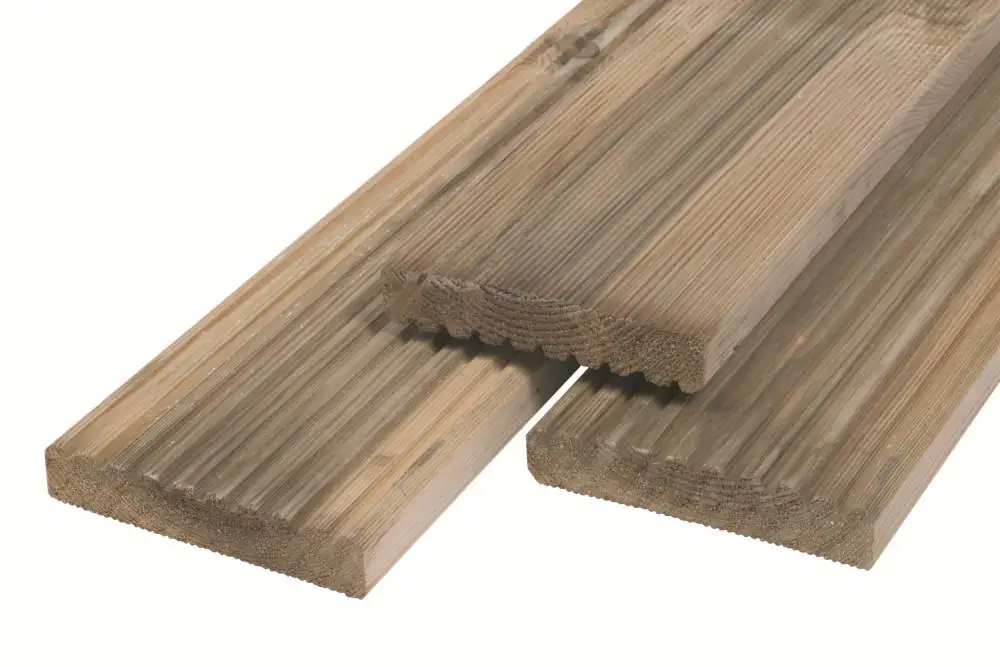 Terrassendiele Kiefer 200 x 14,5 x 2,8 cm grob/fein grün imprägniert Terrassendiele Kiefer 200 x 14,5 x 2,8 cm grob/fein grün imprägniert