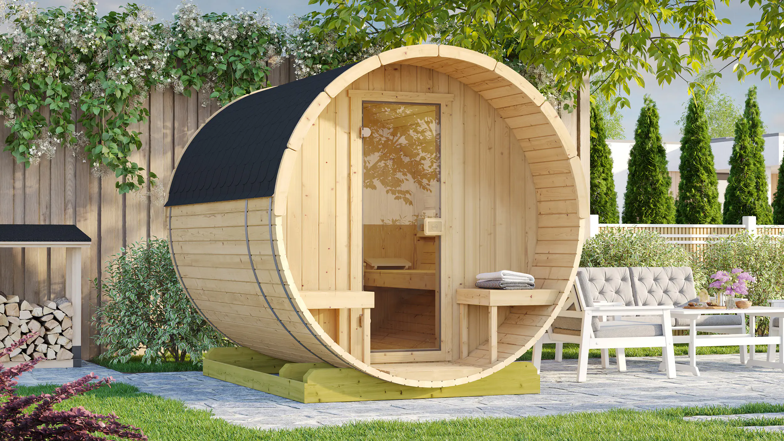 Weka Fasssauna FS 198 Kompakt 9 kW Weka Fasssauna FS 198 Kompakt 9 kW