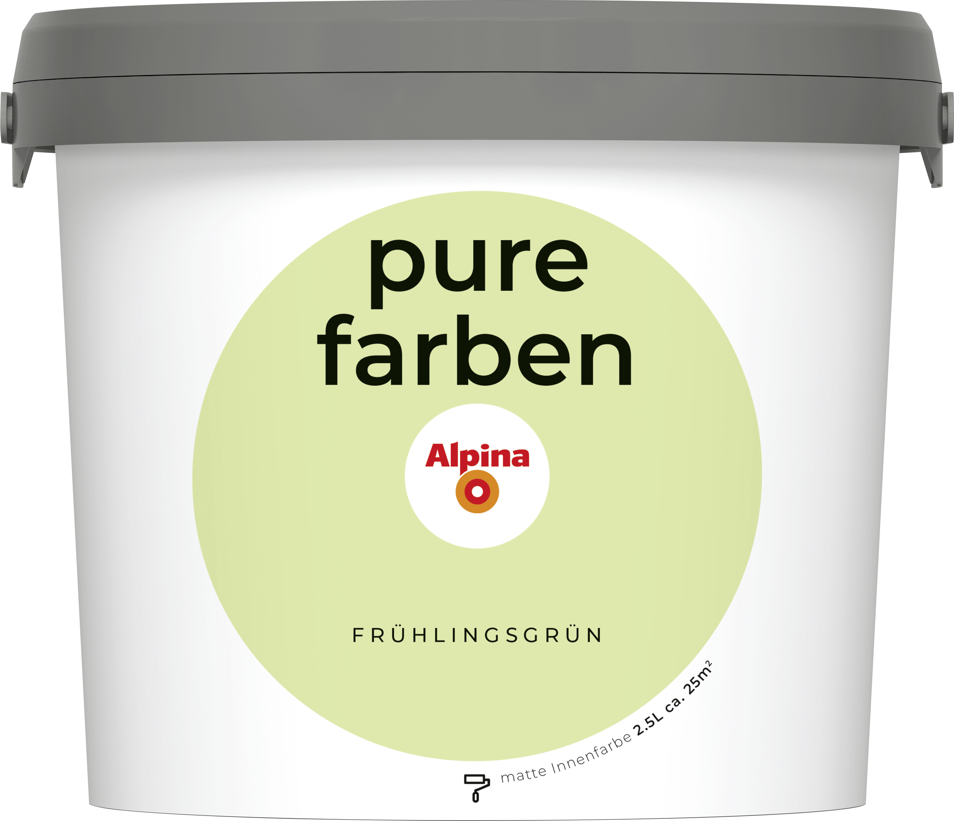 Alpina Pure Farben Wandfarbe frühlingsgrün 2,5 L