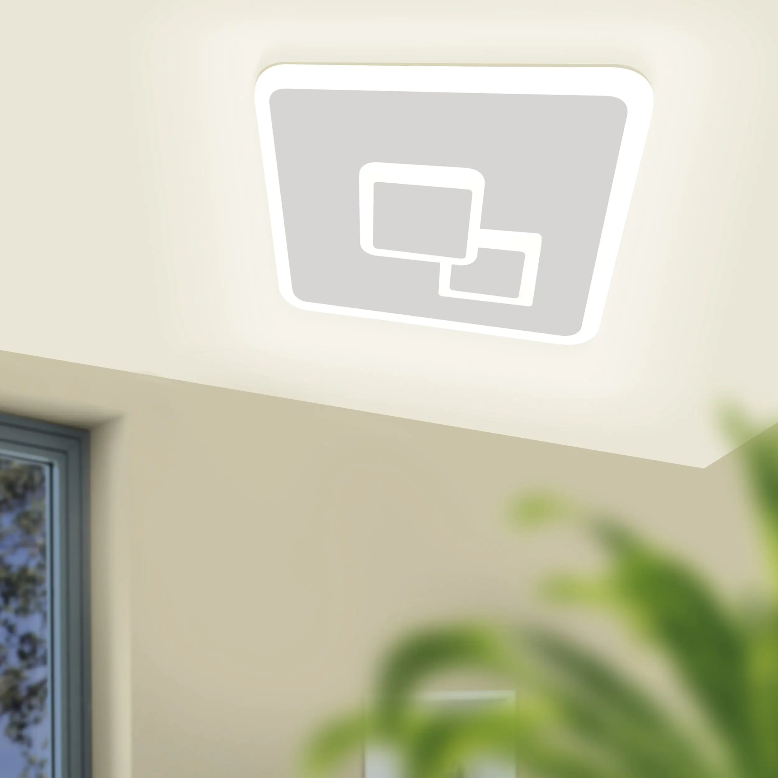 Eglo LED Deckenleuchte Cadegal weiß 20 x 20 cm neutralweiß