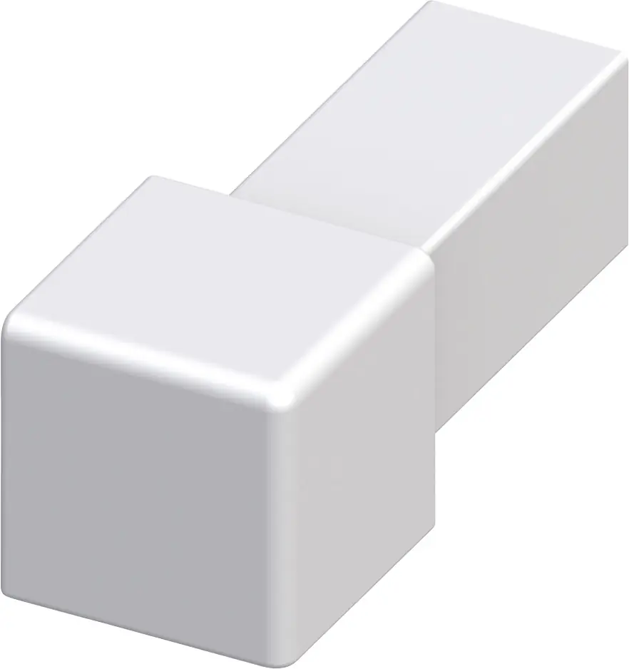 alfer Quadrat-Fliesenecke Aluminium eloxiert silber