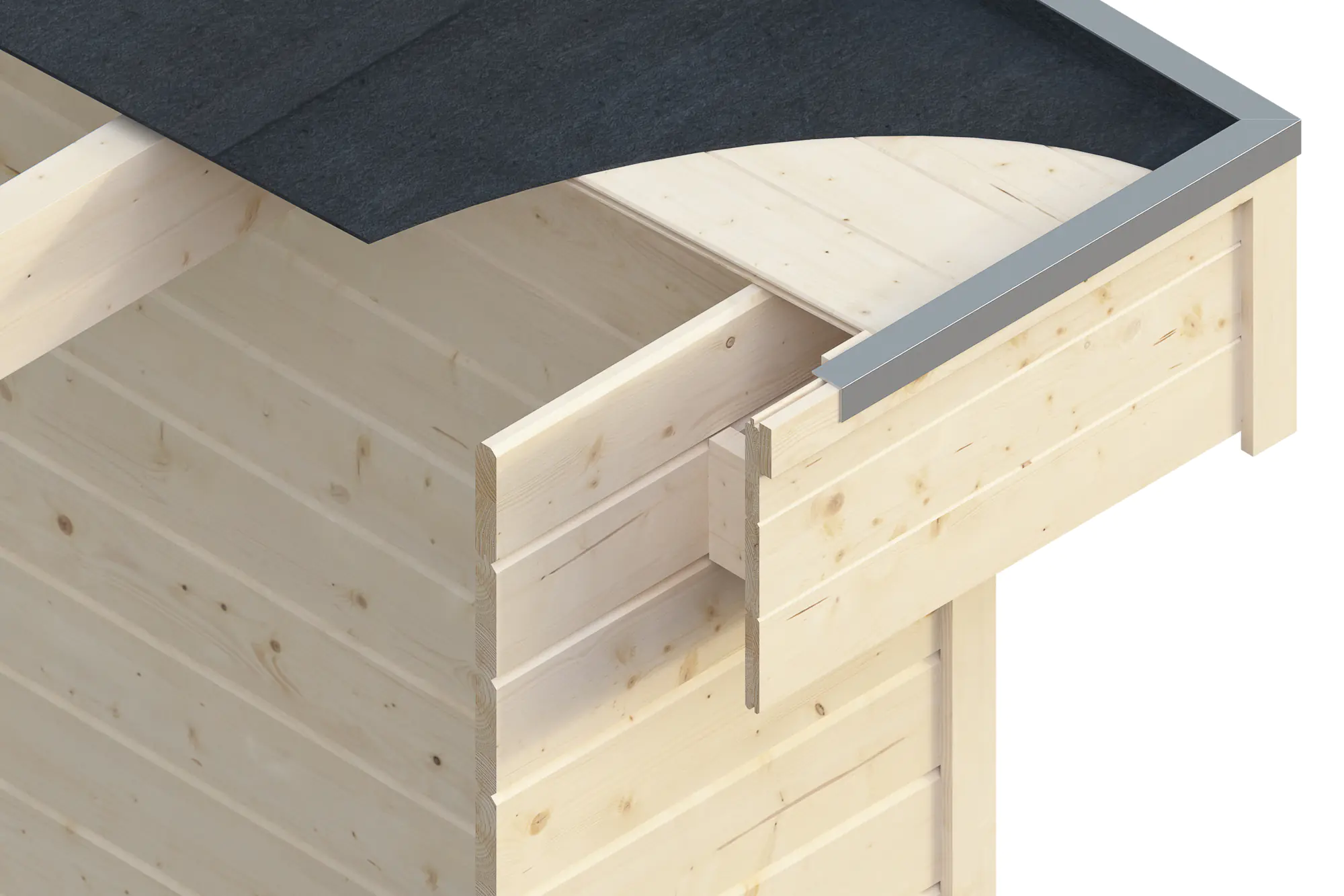 SKAN HOLZ Blockbohlenhaus Breda 380 x 300 cm natur mit Fußboden SKAN HOLZ Blockbohlenhaus Breda 380 x 300 cm natur mit Fußboden