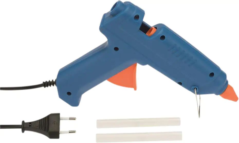 7610877548579 Glorex Heissklebepistole Profi blau, 60 Watt
