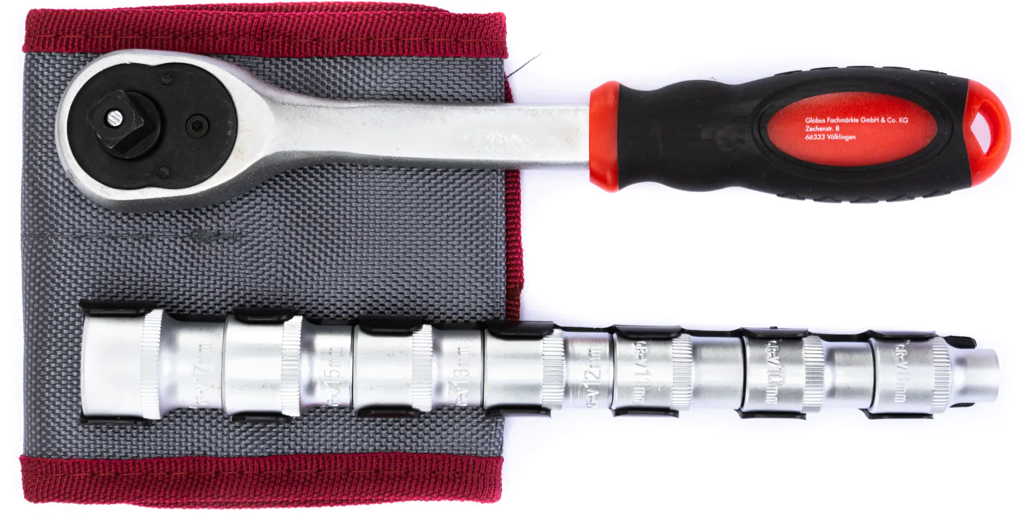 TrendLine Steckschlüssel-Satz mit Ratsche 9-teilig