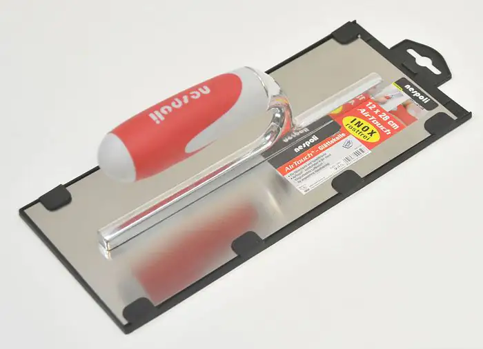 Nespoli Glättekelle Air-Touch 12 x 28 cm rostfrei