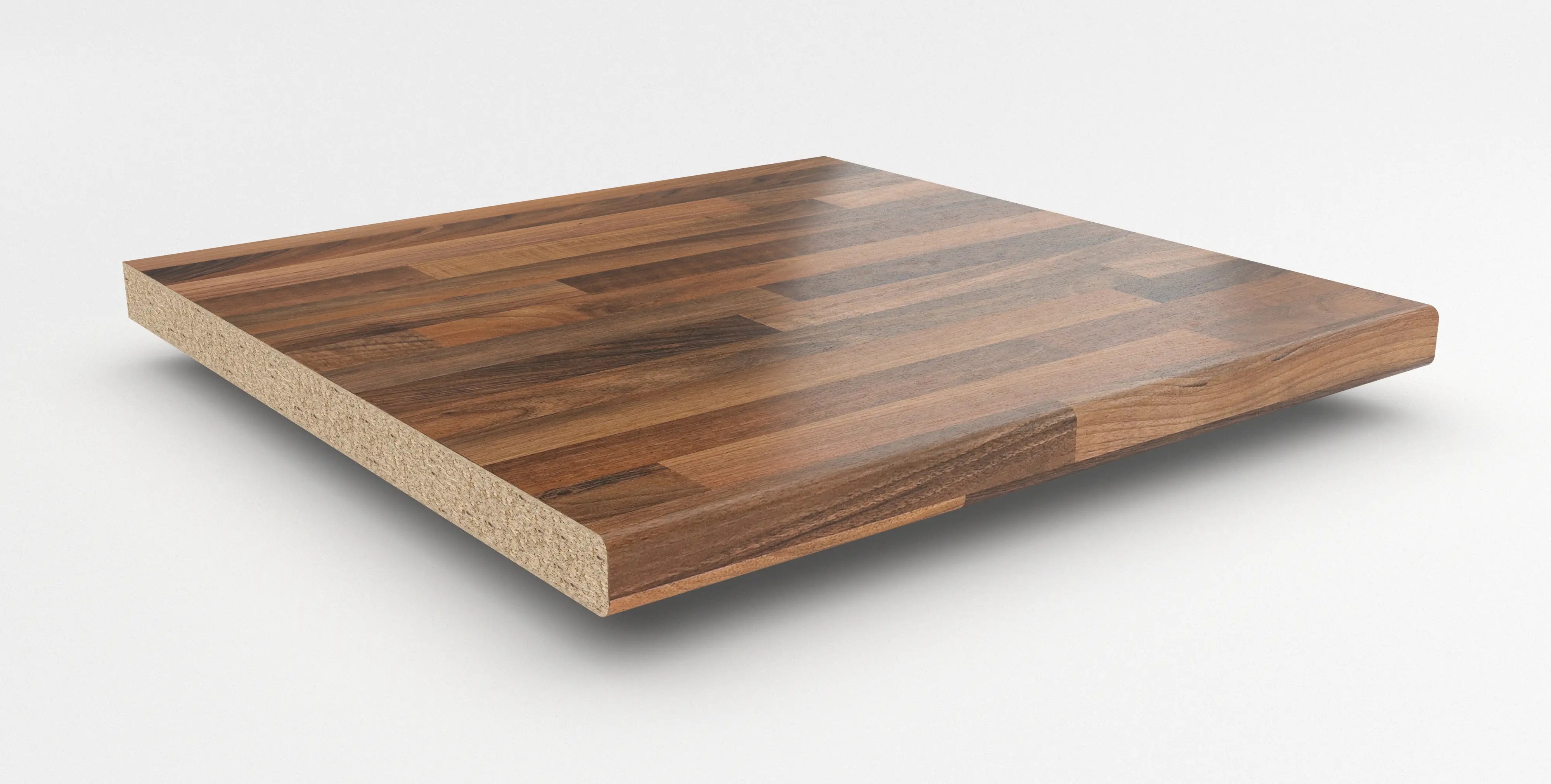 GetaElements Arbeitsplatte 410 x 90 cm, 39 mm, NU742POF Nussbaum Butcherblock hell GetaElements Arbeitsplatte 410 x 90 cm, 39 mm, NU742POF Nussbaum Butcherblock hell