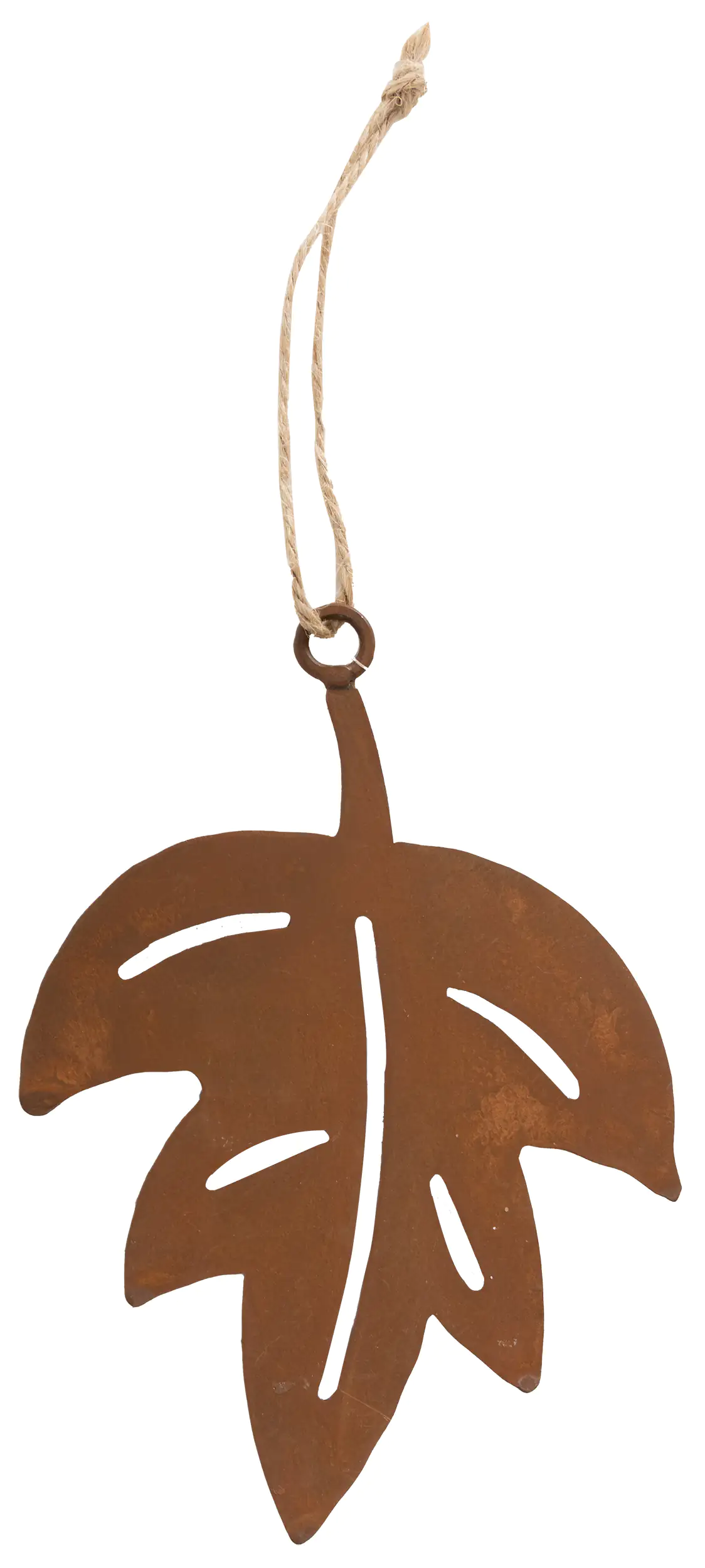 TrendLine Dekoanhänger Metall Blatt 16 x 12 cm rost