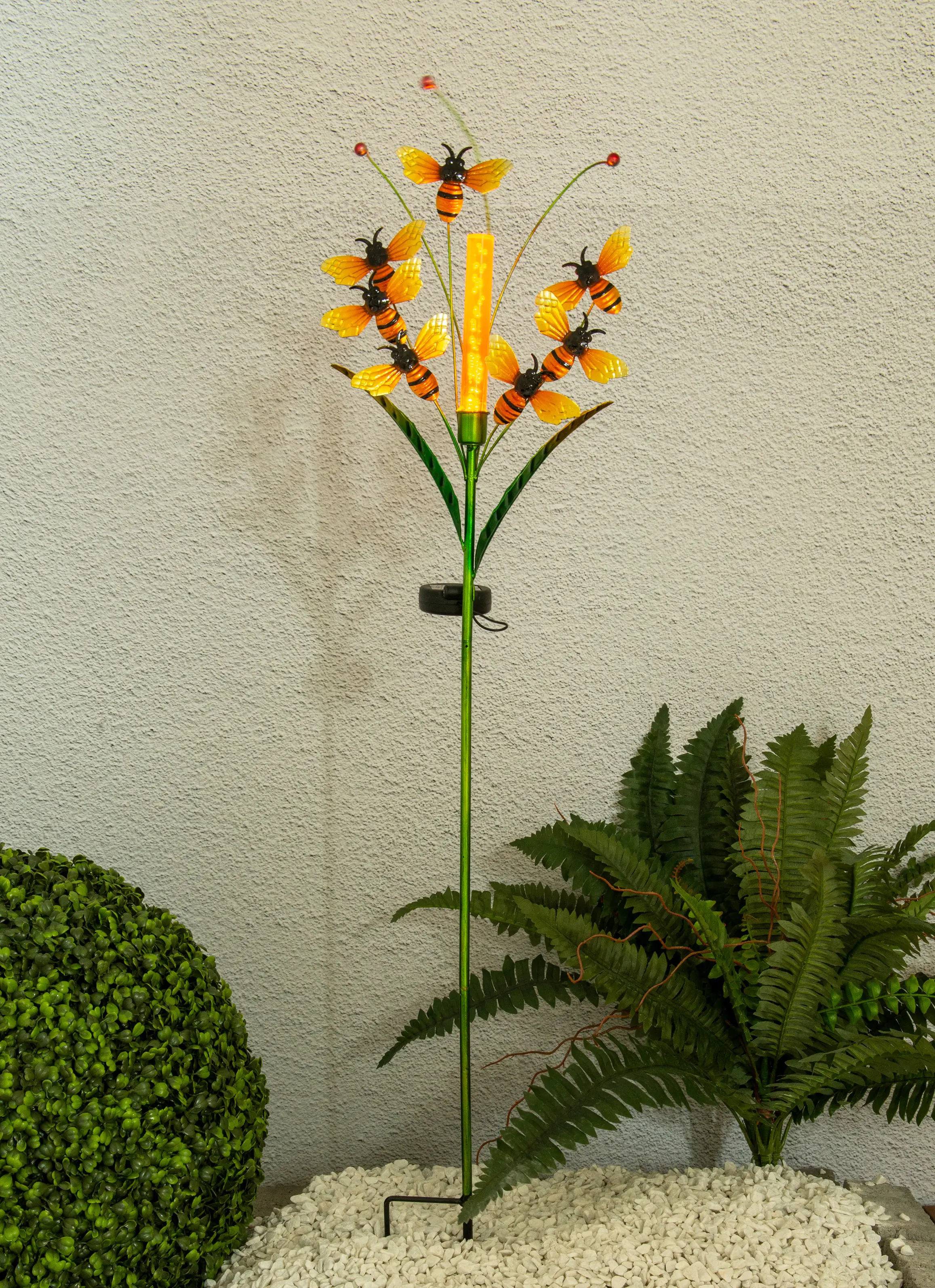 Light & More LED Solar-Erdspieß mit Bienen und Blütenrispen Light & More LED Solar-Erdspieß mit Bienen und Blütenrispen