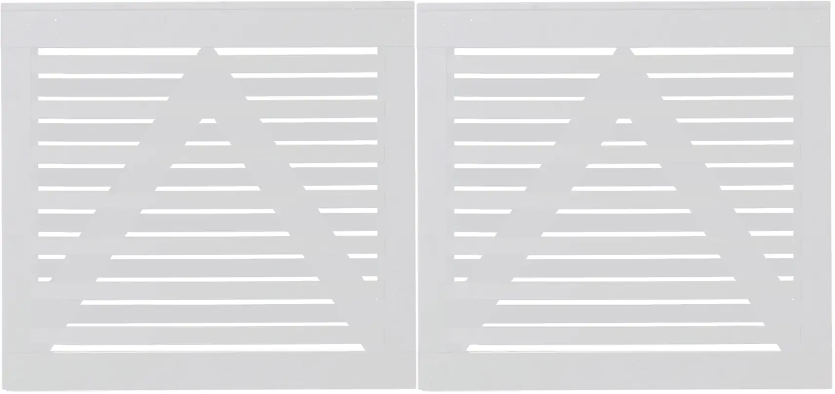 Plus Doppeltor Osaka 200 x 93 cm RAL 9010 Weiß