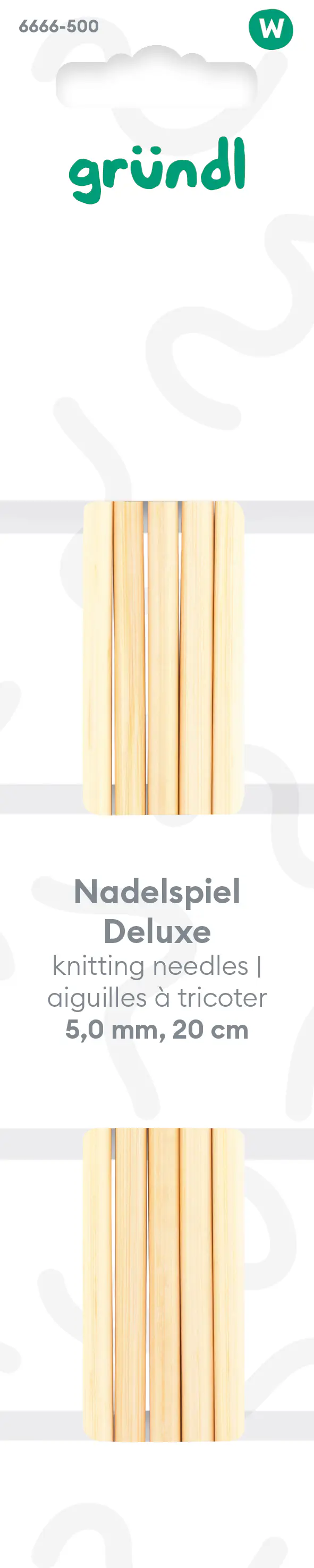 Gründl Nadelspiel Deluxe 5 mm 20 cm