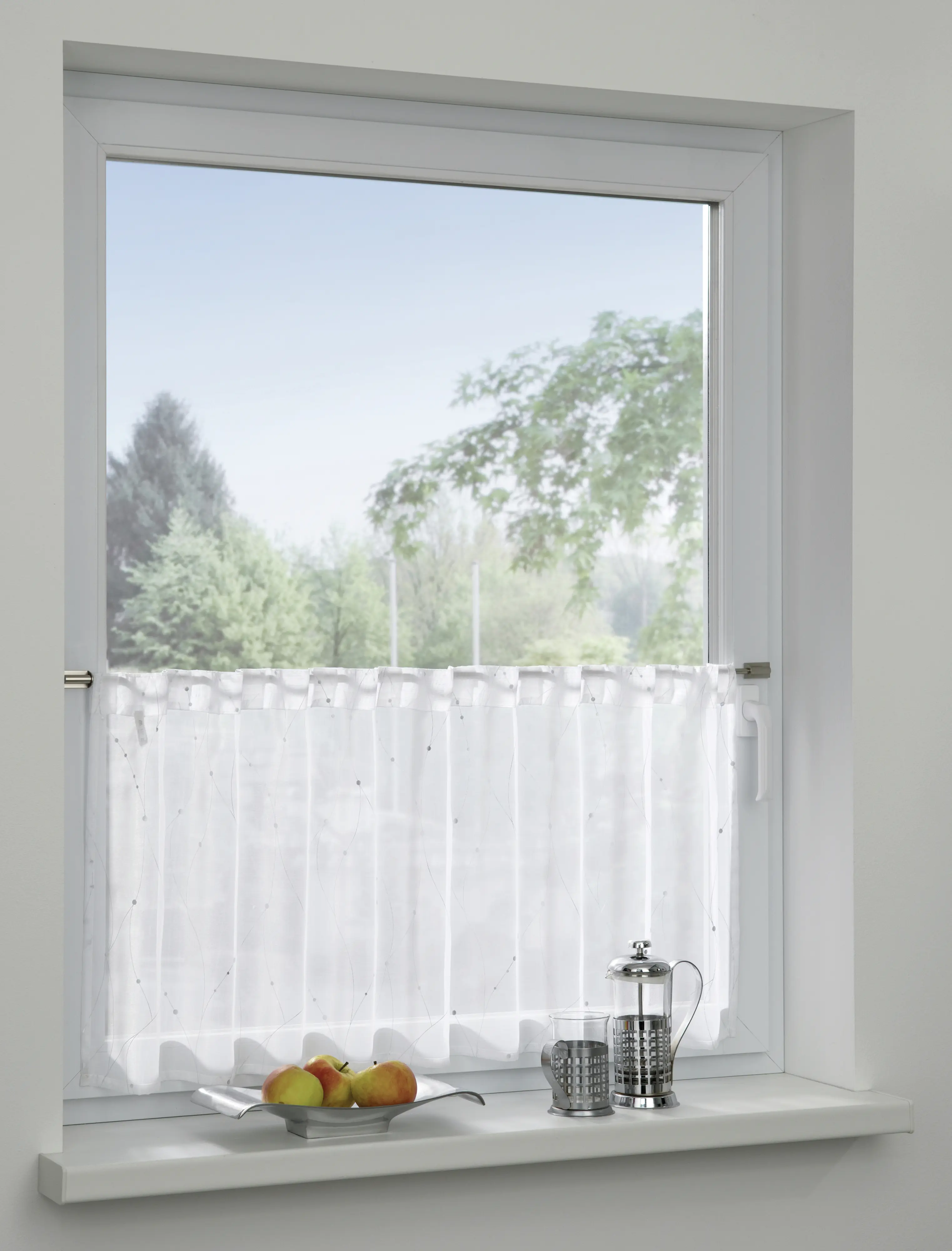 Gardinia Bistrogardine Voile weiß 45 x 140 cm Gardinia Bistrogardine Voile weiß 45 x 140 cm