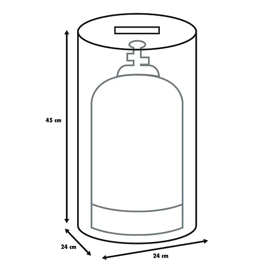 4333692036917 Primaster Schutzhülle Universal für Gasflaschen 5 kg