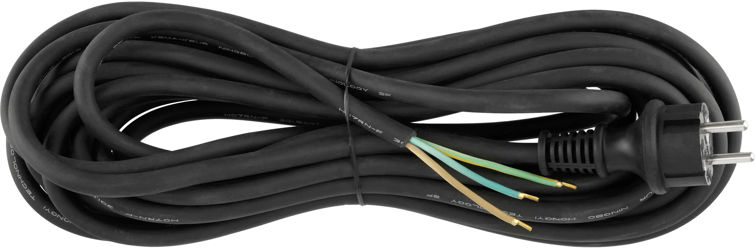 REV Zuleitung Schutzkontakt Gummi 10m H07RN-F 3G 1,5² schwarz