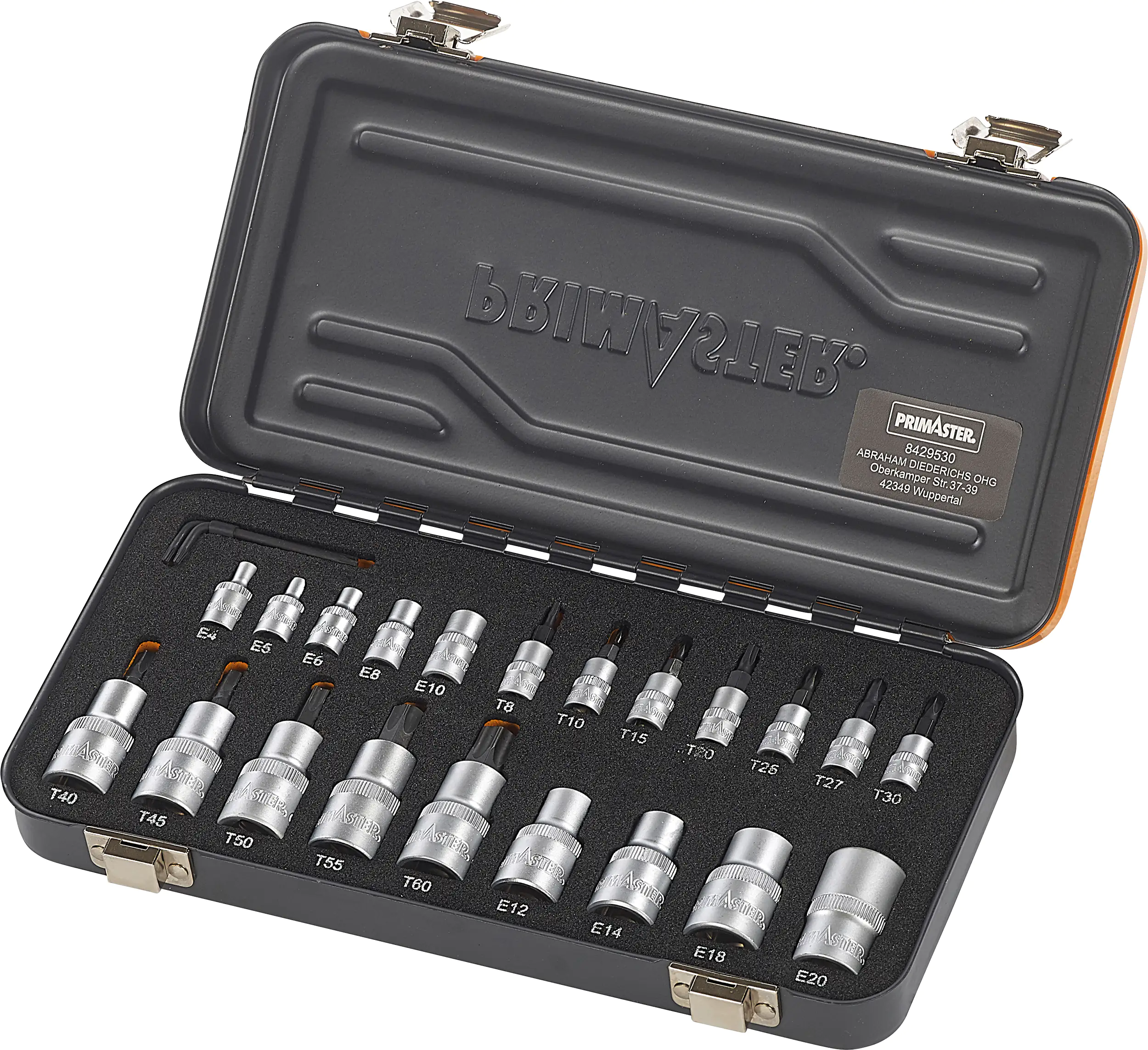 4004646226943_01 Primaster-Mechaniker-Bit-Steckschlüssel-Set STB24 24-teilig 1/4" 1/2"