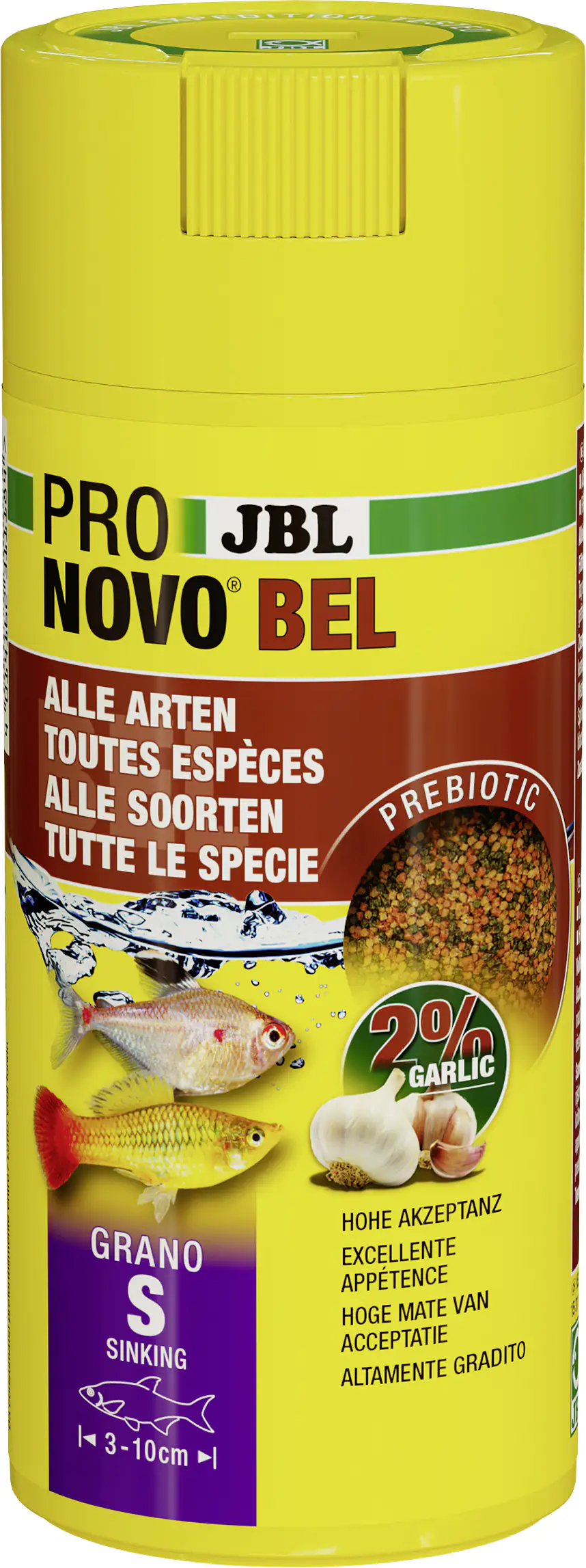 JBL Fischfutter Pronovo Bel Grano S Fischfuttergranulat 250 ml JBL Fischfutter Pronovo Bel Grano S Fischfuttergranulat 250 ml