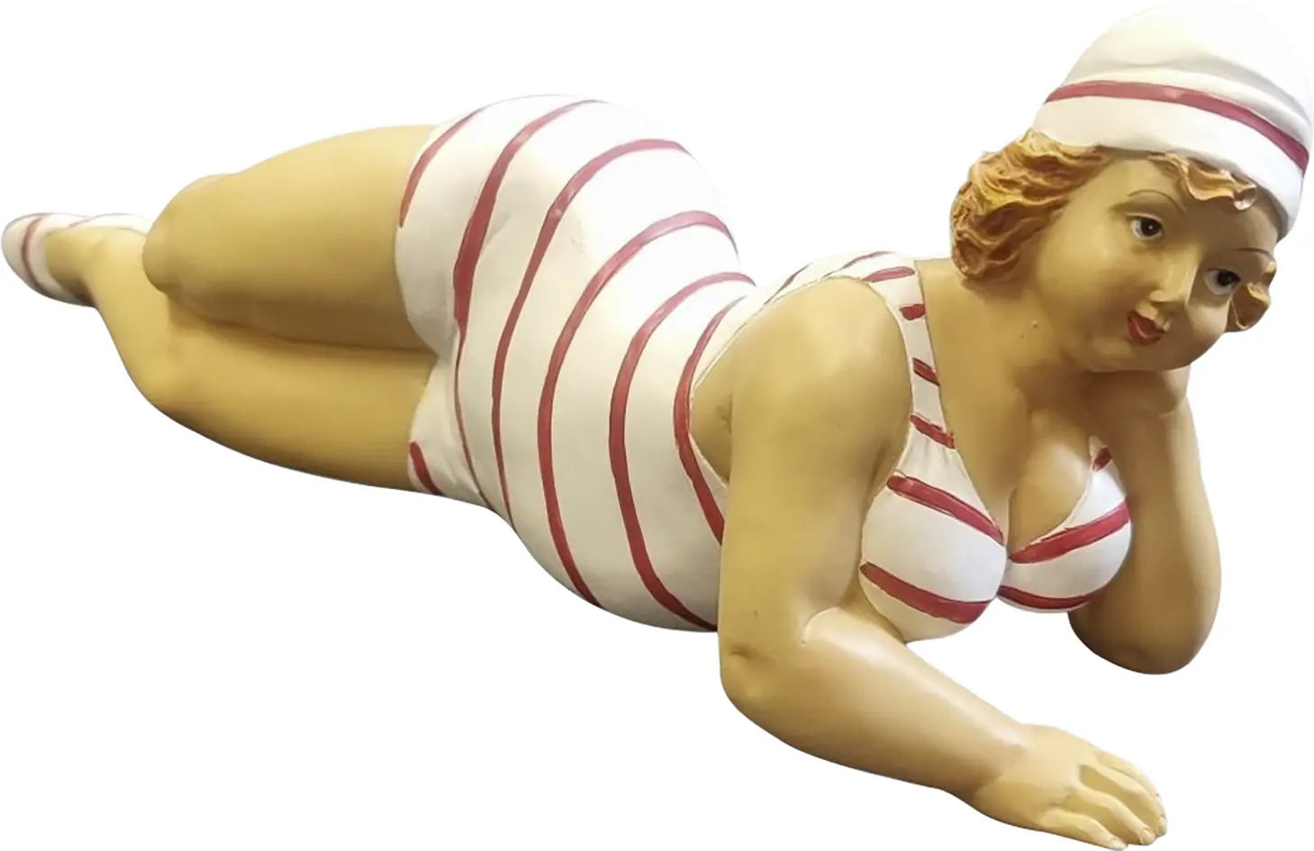 Dekofigur Frau liegend 14 x 13 x 36 cm