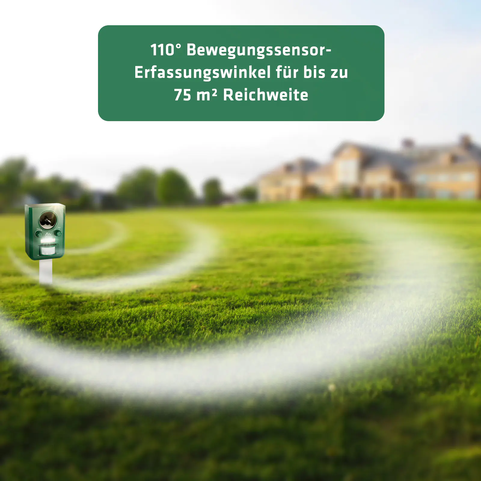 Gardigo Solar Tiervertreiber mit Ultraschall