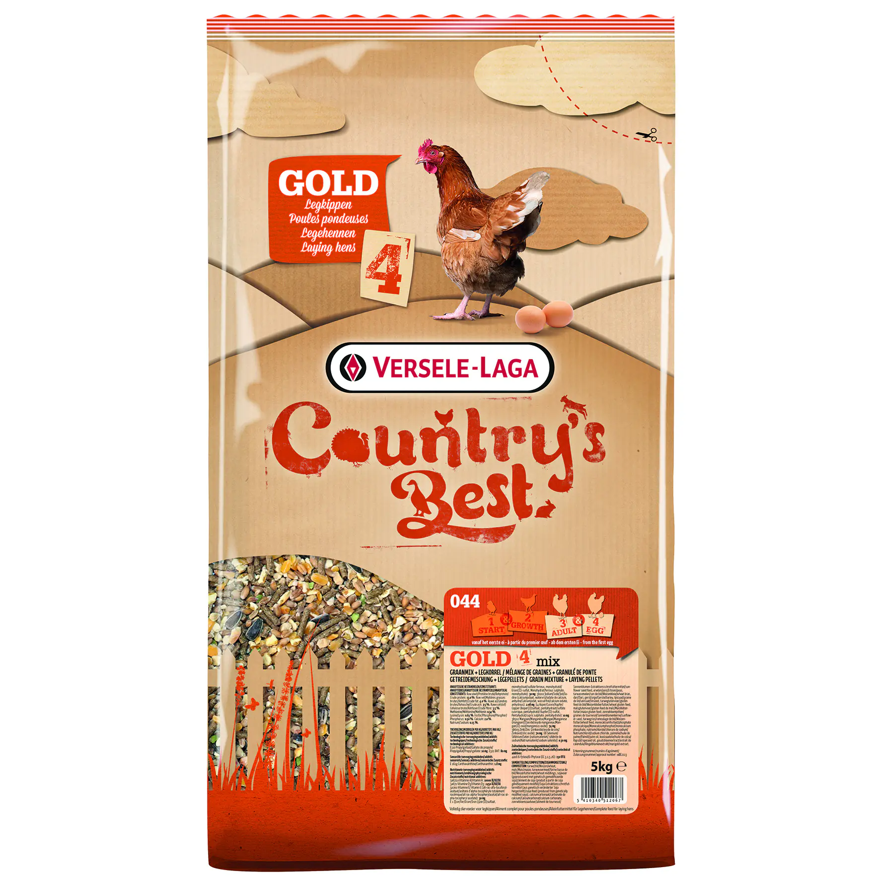 Country's Best Gold 4 Mix Legepellets 5 kg