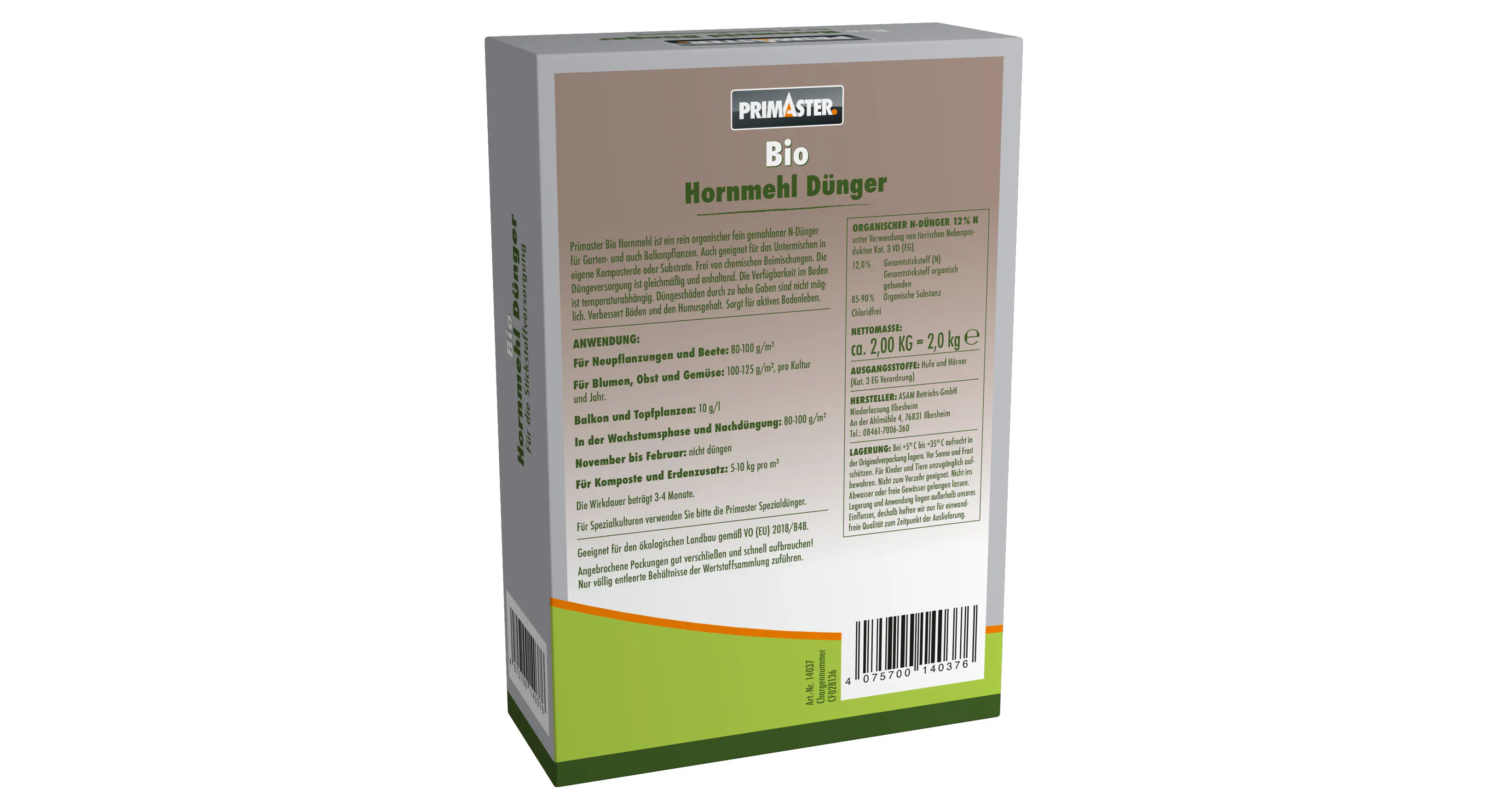 Primaster Bio Hornmehl 2 kg