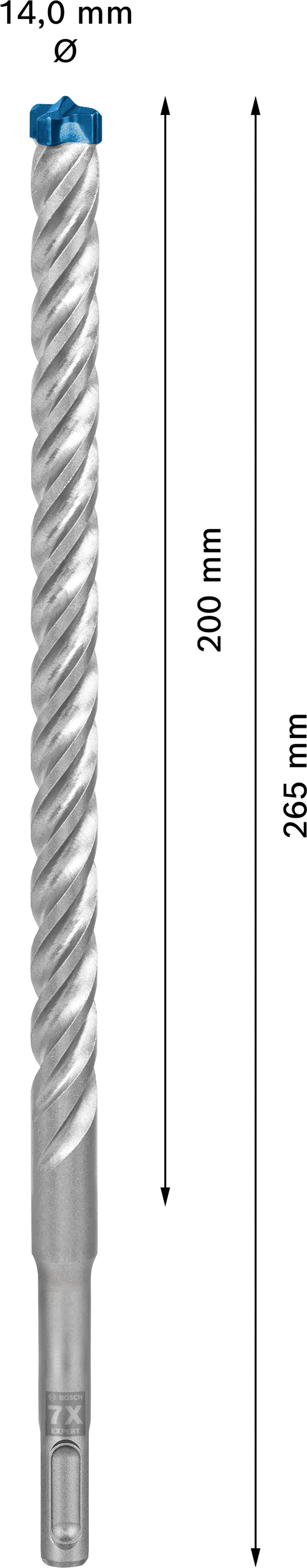 Bosch Expert SDS plus-7X Hammerbohrer 14 x 200 x 265 mm
