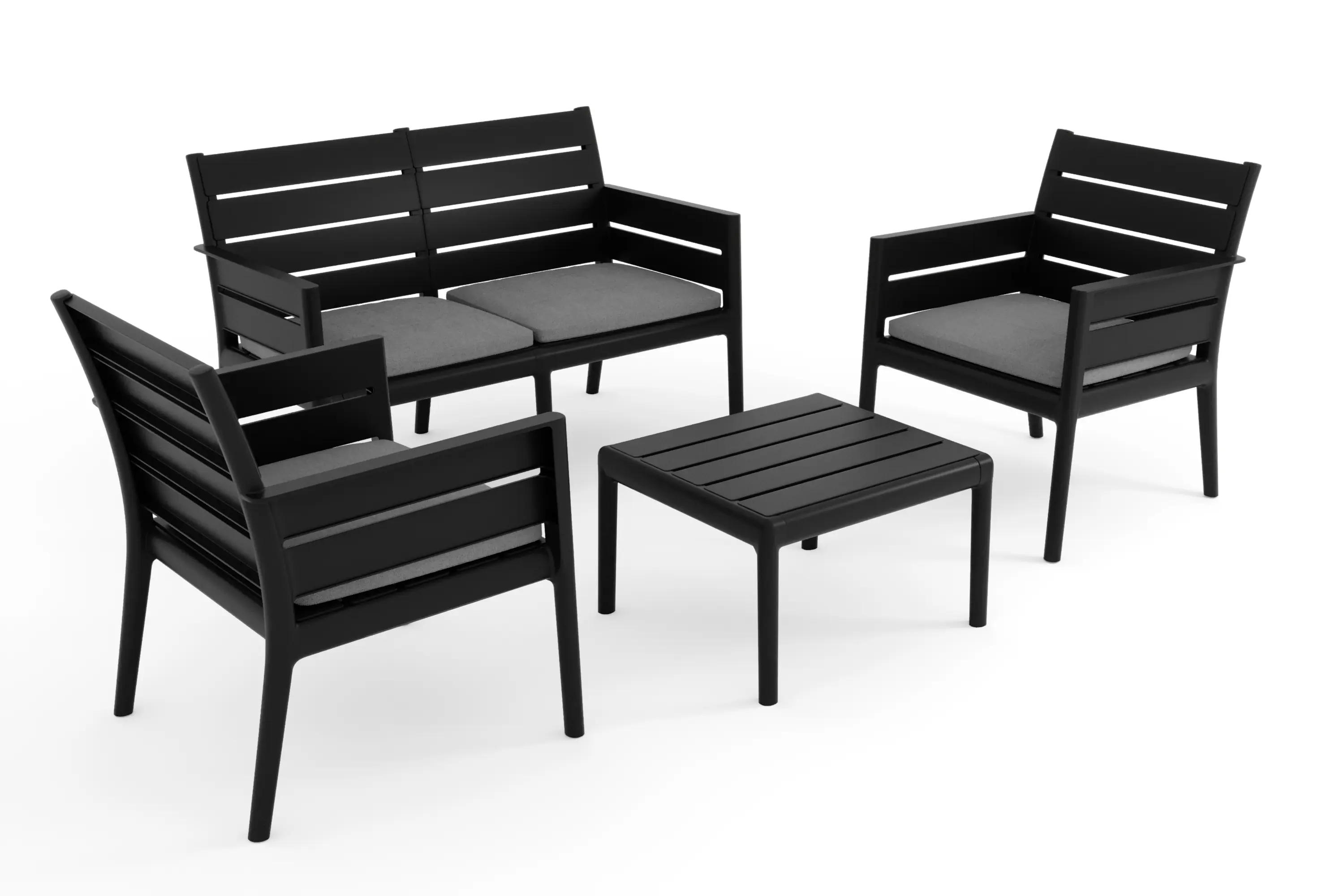 Grandsoleil Gartenmöbel-Set Panka anthrazit