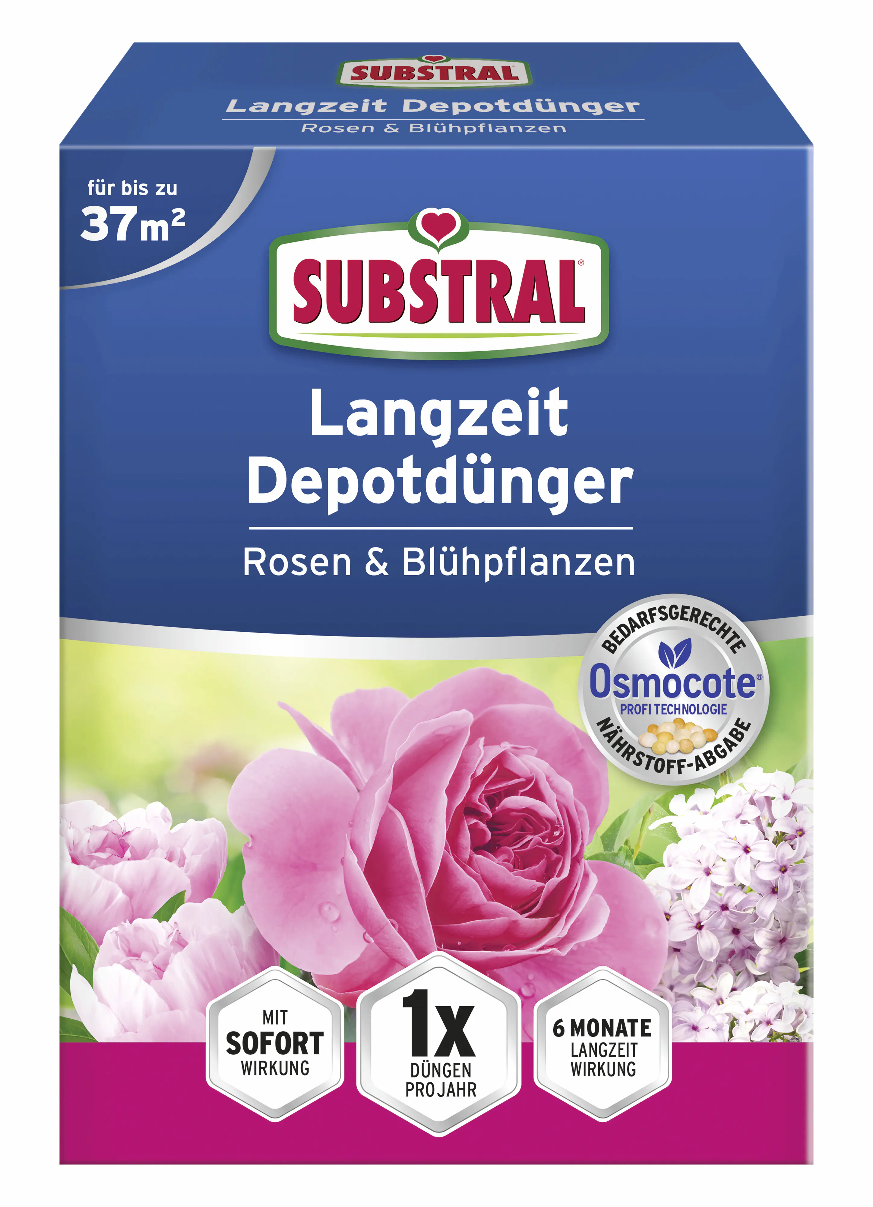 Substral Langzeit Depotdünger Rosen und Blühpflanzen 1,5 kg