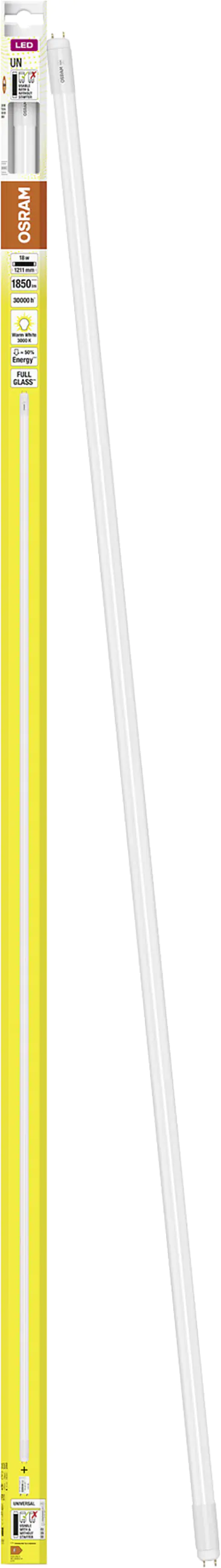 Osram LED Röhre T8 1,2 m G13 18 W warmweiß