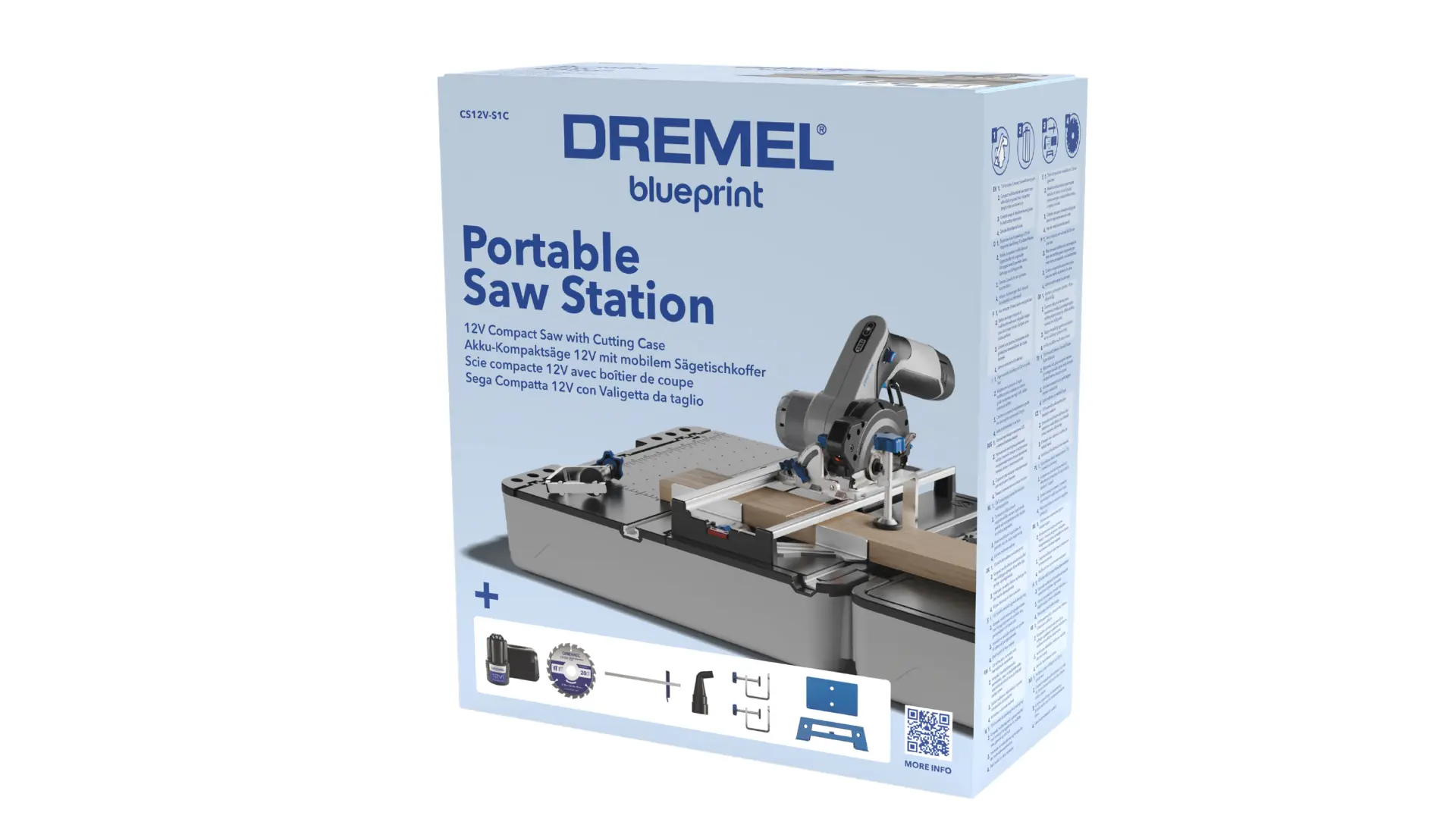Dremel Blueprint Mobile Sägestation CS12V-S1C Kreissäge + Sägetisch-Koffer Dremel Blueprint Mobile Sägestation CS12V-S1C Kreissäge + Sägetisch-Koffer
