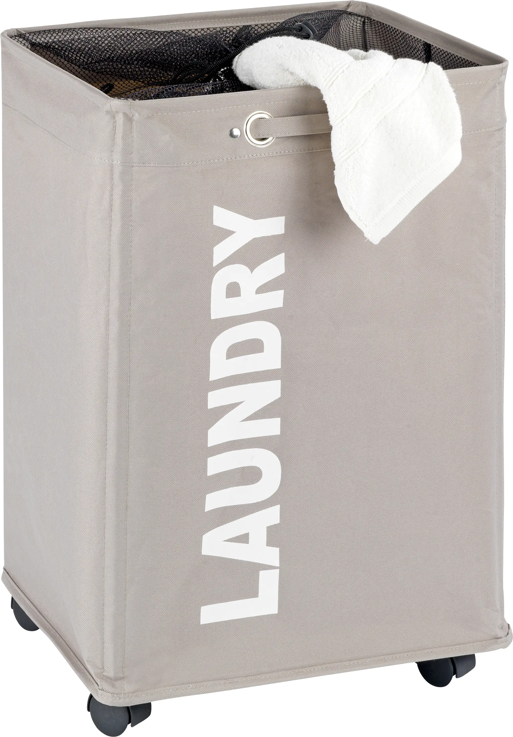 Wenko Wäschesammler Quadro taupe