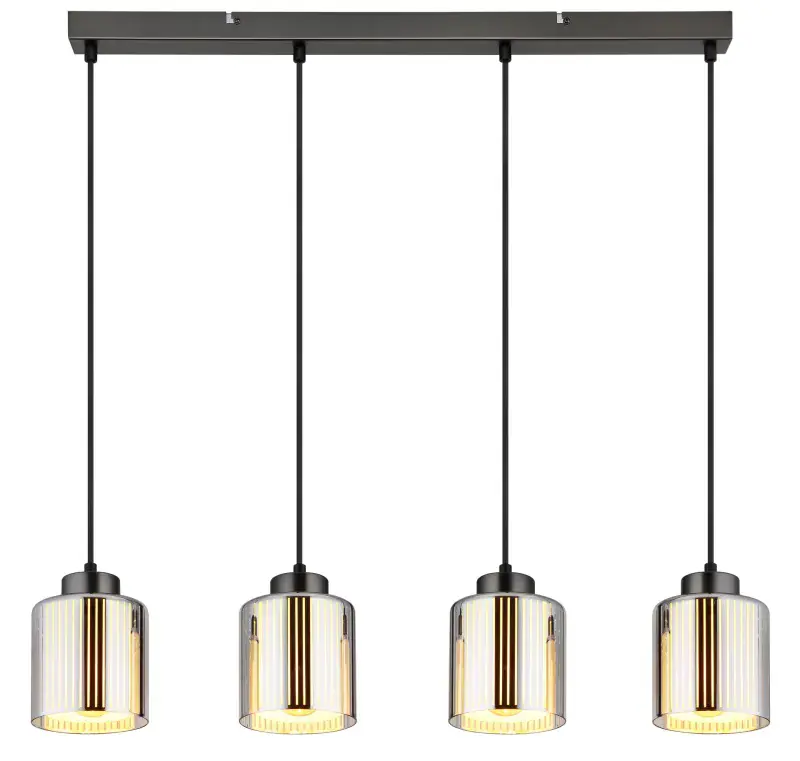 Globo Hängeleuchte Felicia 78 x 120 cm L x H schwarz-chrom matt