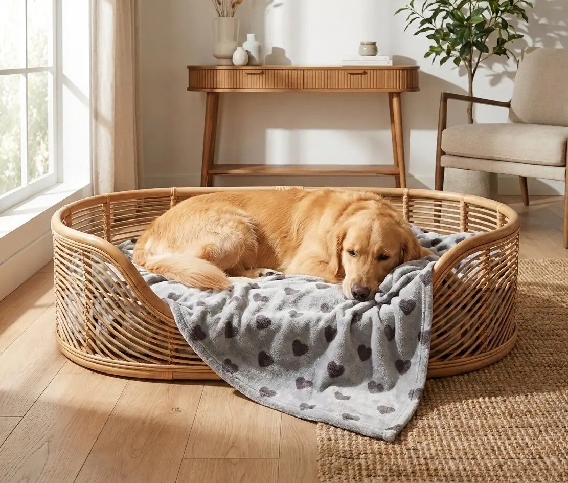 Nobby Hundedecke Fleece Heart 100 x 75 cm grau