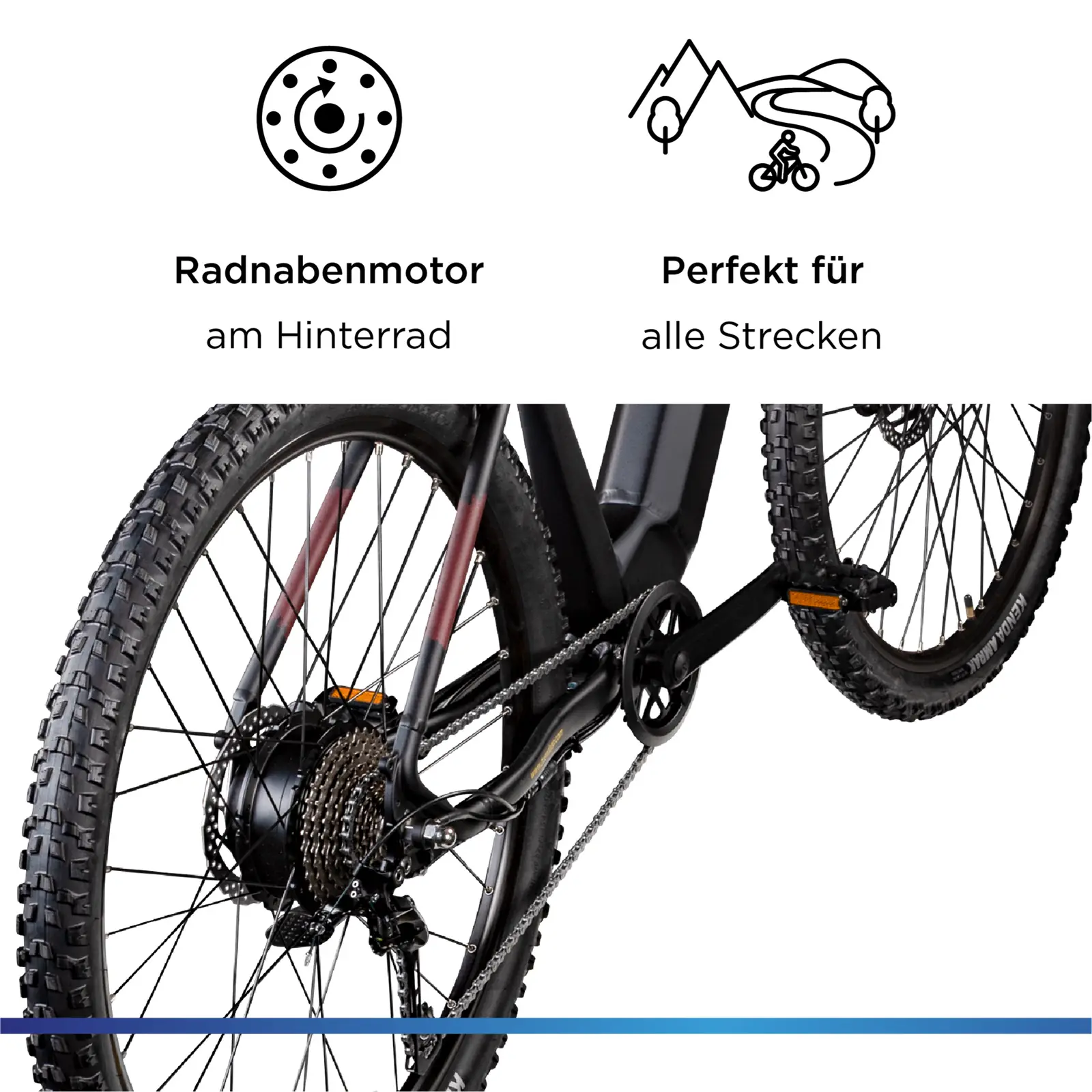 Zündapp E-Bike Z808 MTB 29 Zoll 10-Gang 550 Wh schwarz orange