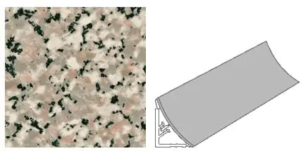 Getalit Wandanschlußsystem Plus 59 cm 20 x 30 mm Granit-graubeige