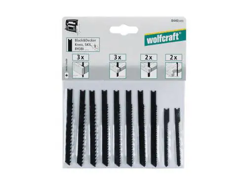 Wolfcraft Stichsägeblätter-Set 8440000 10 Stück