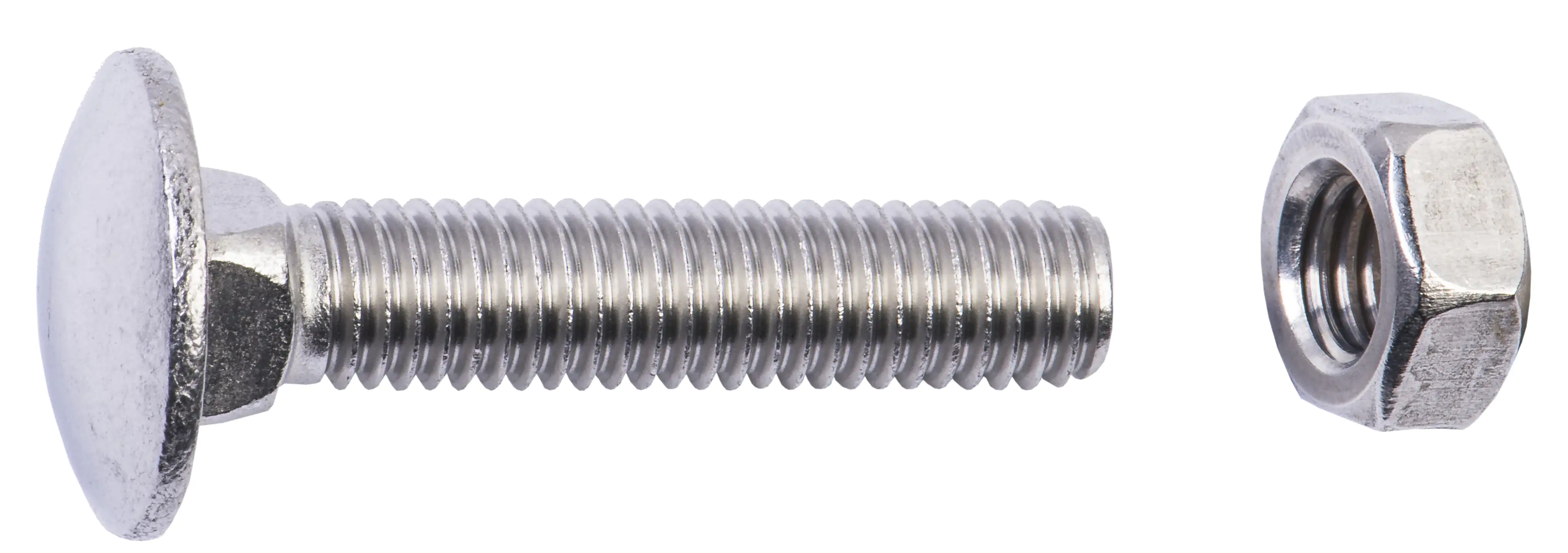 Schlossschrauben M8 x 40 mm, 40 Stück, Edelstahl A1