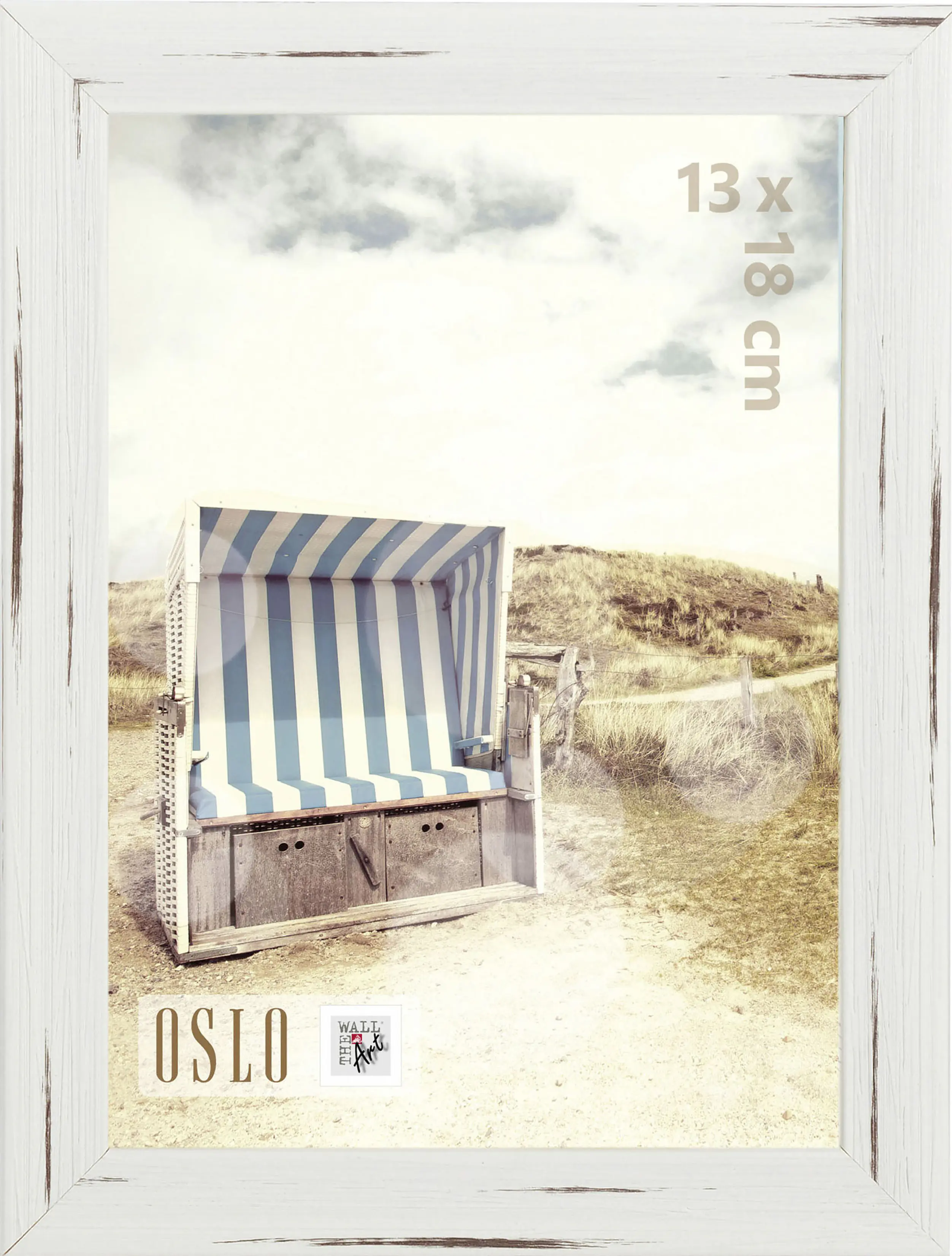 Bilderrahmen Holz Oslo weiß 13 x 18 cm