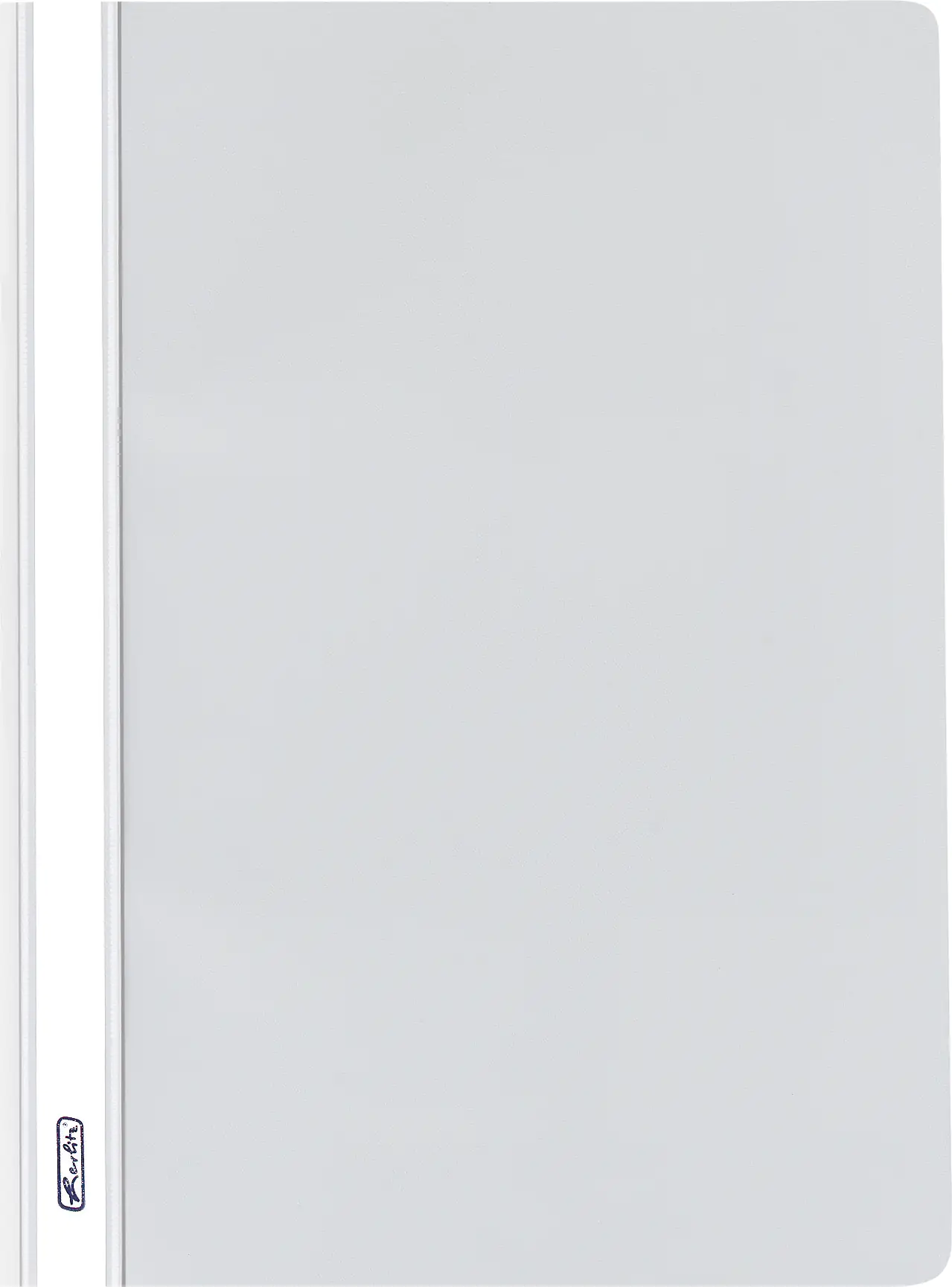 herlitz Schnellhefter A4 PP transparenter Vorderdeckel hellgrau