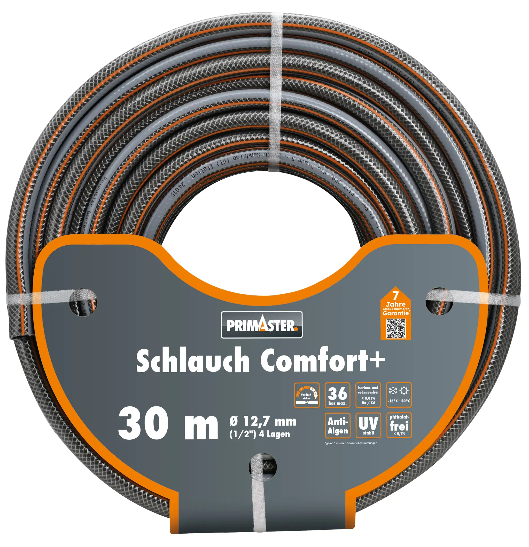 Primaster Gartenschlauch Comfort+ 30 m Ø 12,7 mm (1/2") Primaster Gartenschlauch Comfort+ 30 m Ø 12,7 mm (1/2")