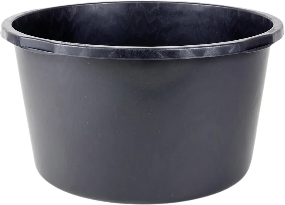 Mörtelkübel 65 l Kunststoff rund schwarz 4 Griffe L-Skala Mörtelkübel 65 l Kunststoff rund schwarz 4 Griffe L-Skala